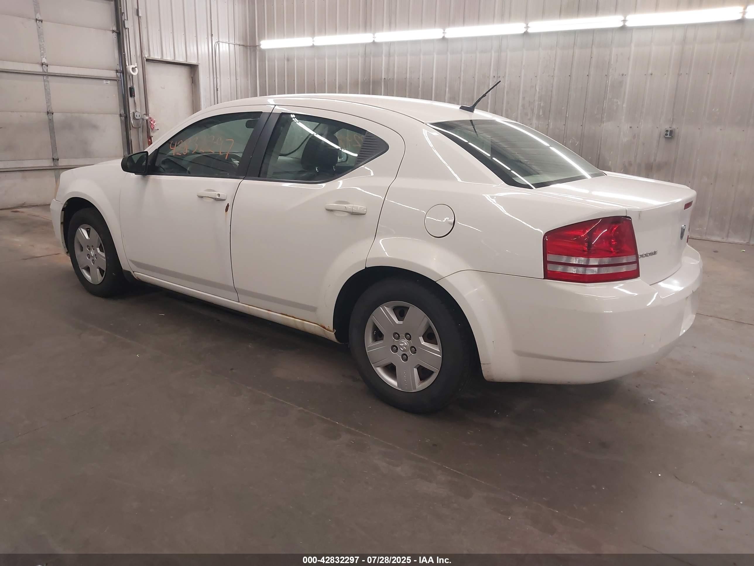 2010 Dodge Avenger Sxt White vin: 1B3CC4FB3AN216192