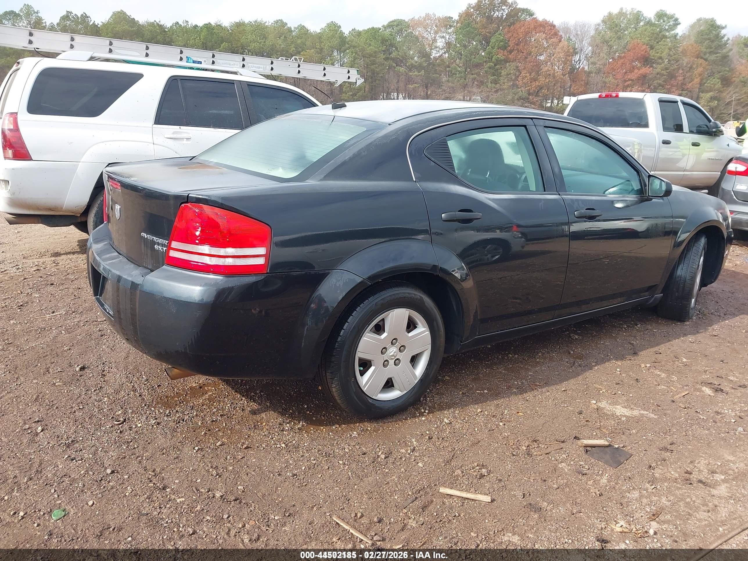 2010 Dodge Avenger Sxt Black vin: 1B3CC4FB5AN103330