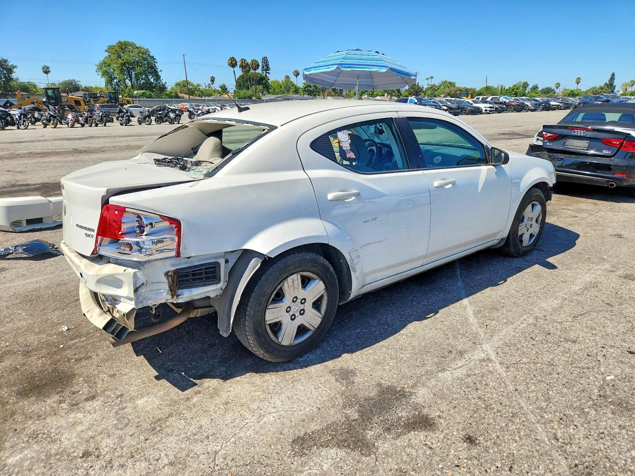 2010 Dodge Avenger Sxt White vin: 1B3CC4FB5AN108883