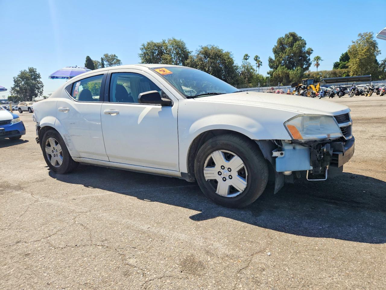 2010 Dodge Avenger Sxt White vin: 1B3CC4FB5AN108883