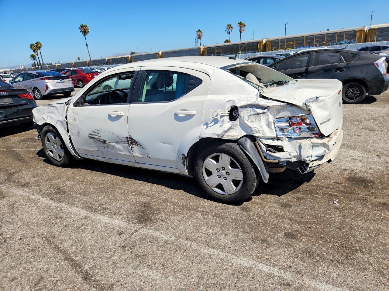 2010 Dodge Avenger Sxt White vin: 1B3CC4FB5AN108883