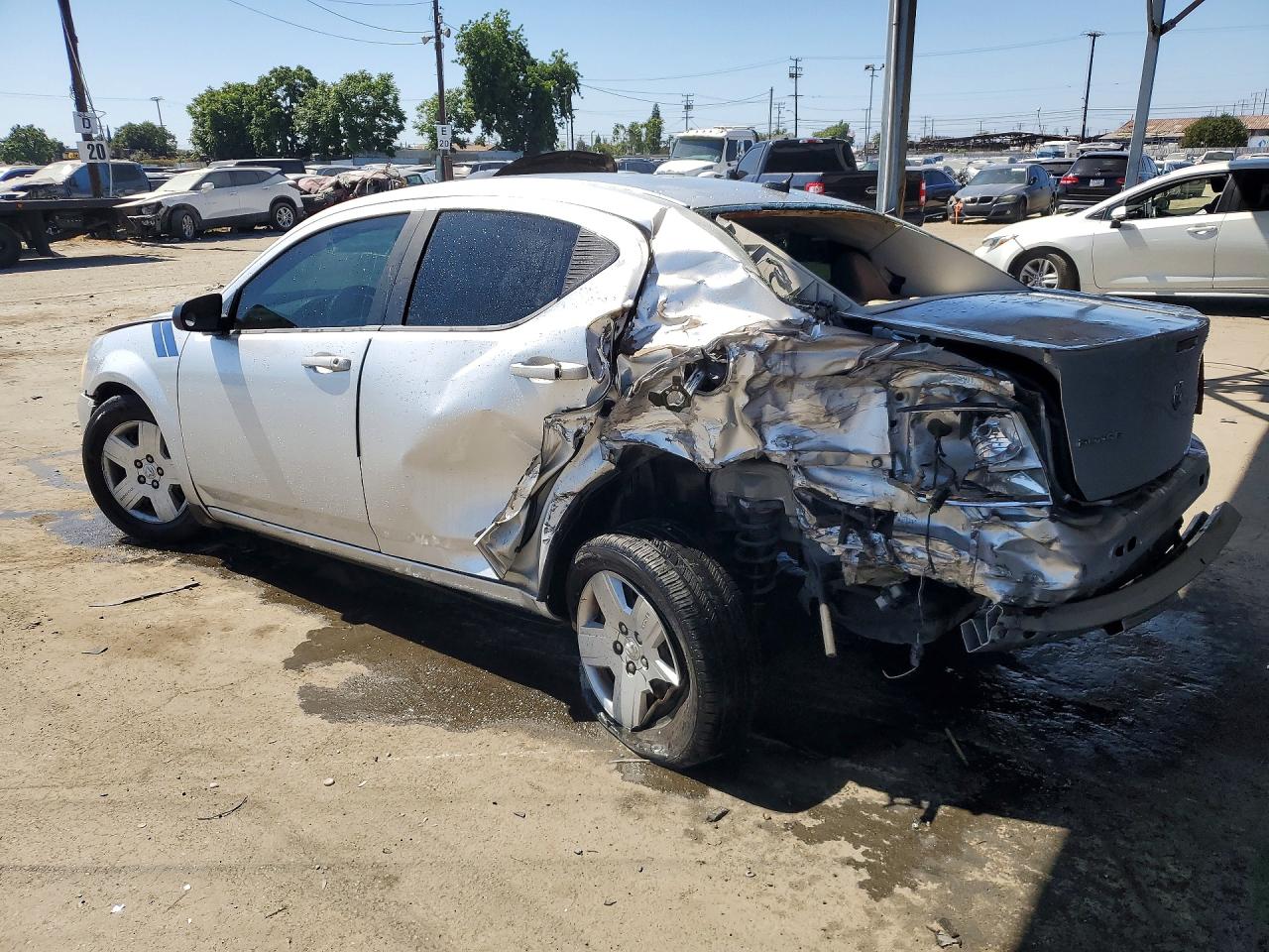 2010 Dodge Avenger Sxt Silver vin: 1B3CC4FB5AN182580