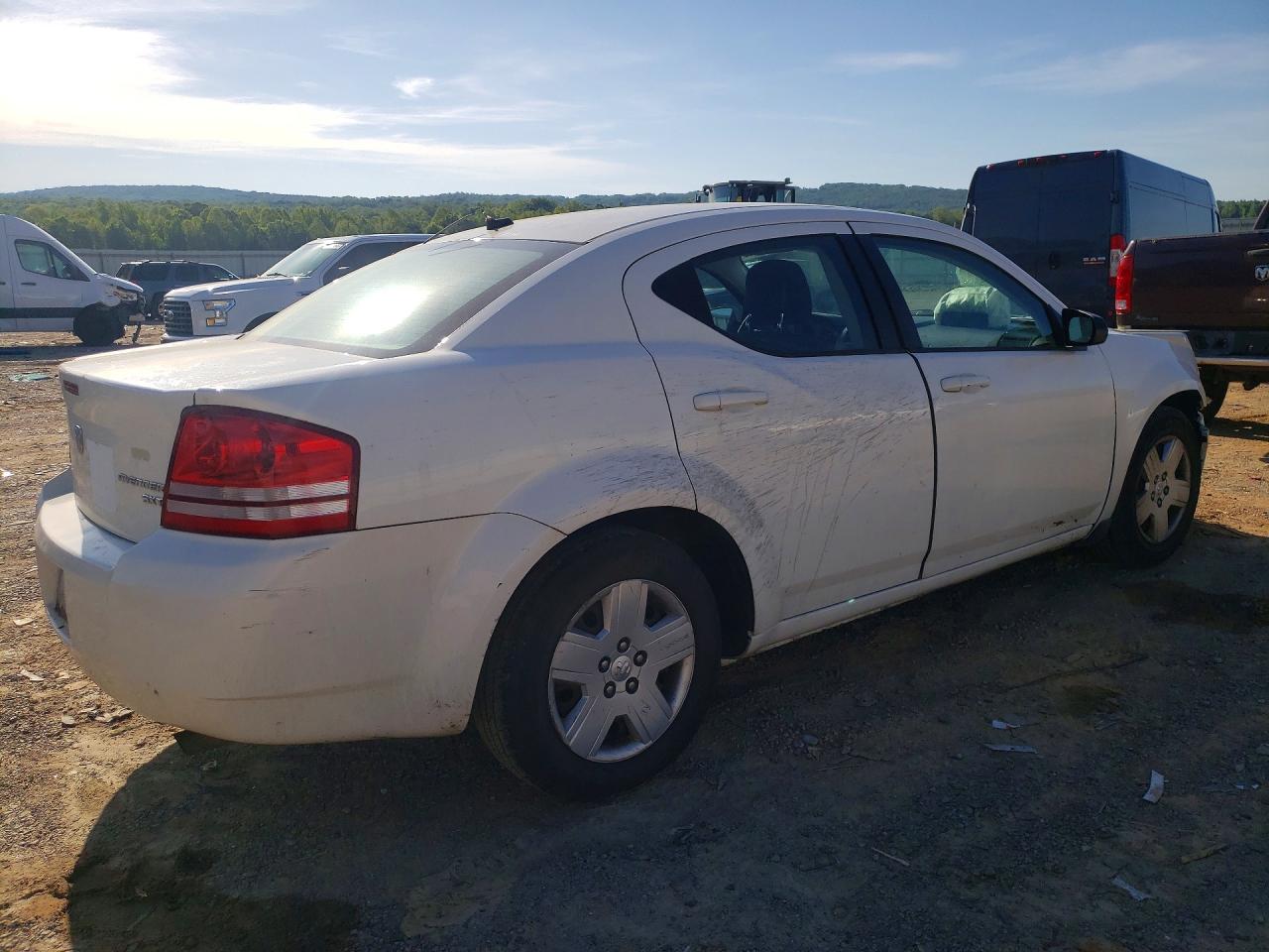 2010 Dodge Avenger Sxt White vin: 1B3CC4FB6AN103322