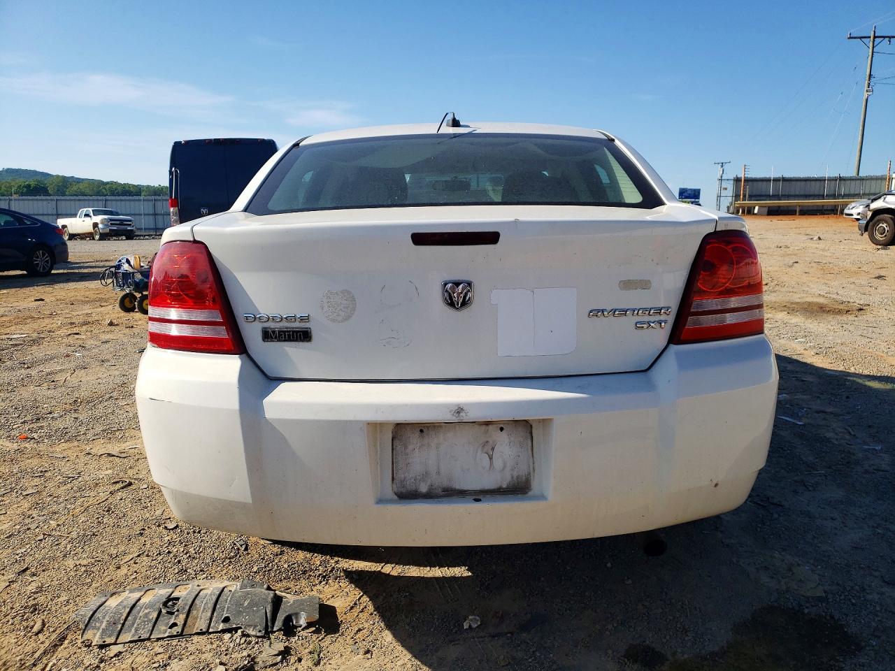 2010 Dodge Avenger Sxt White vin: 1B3CC4FB6AN103322