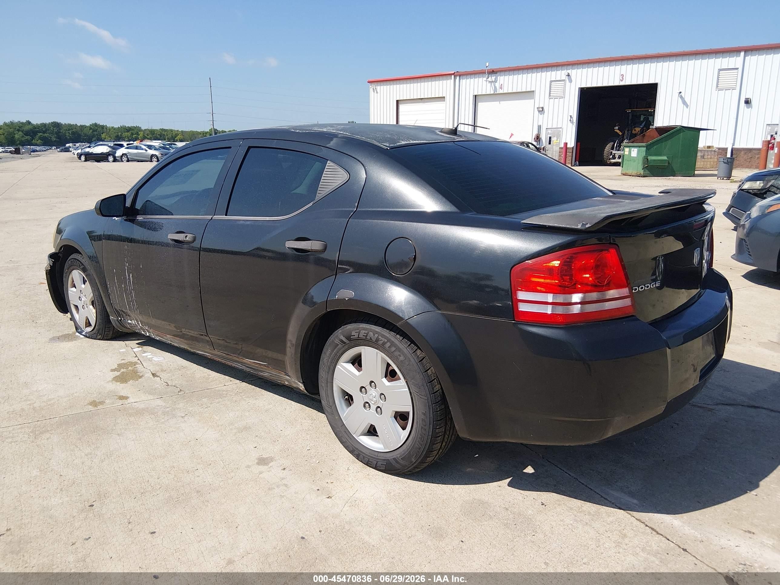 2010 Dodge Avenger Sxt Black vin: 1B3CC4FB7AN198506