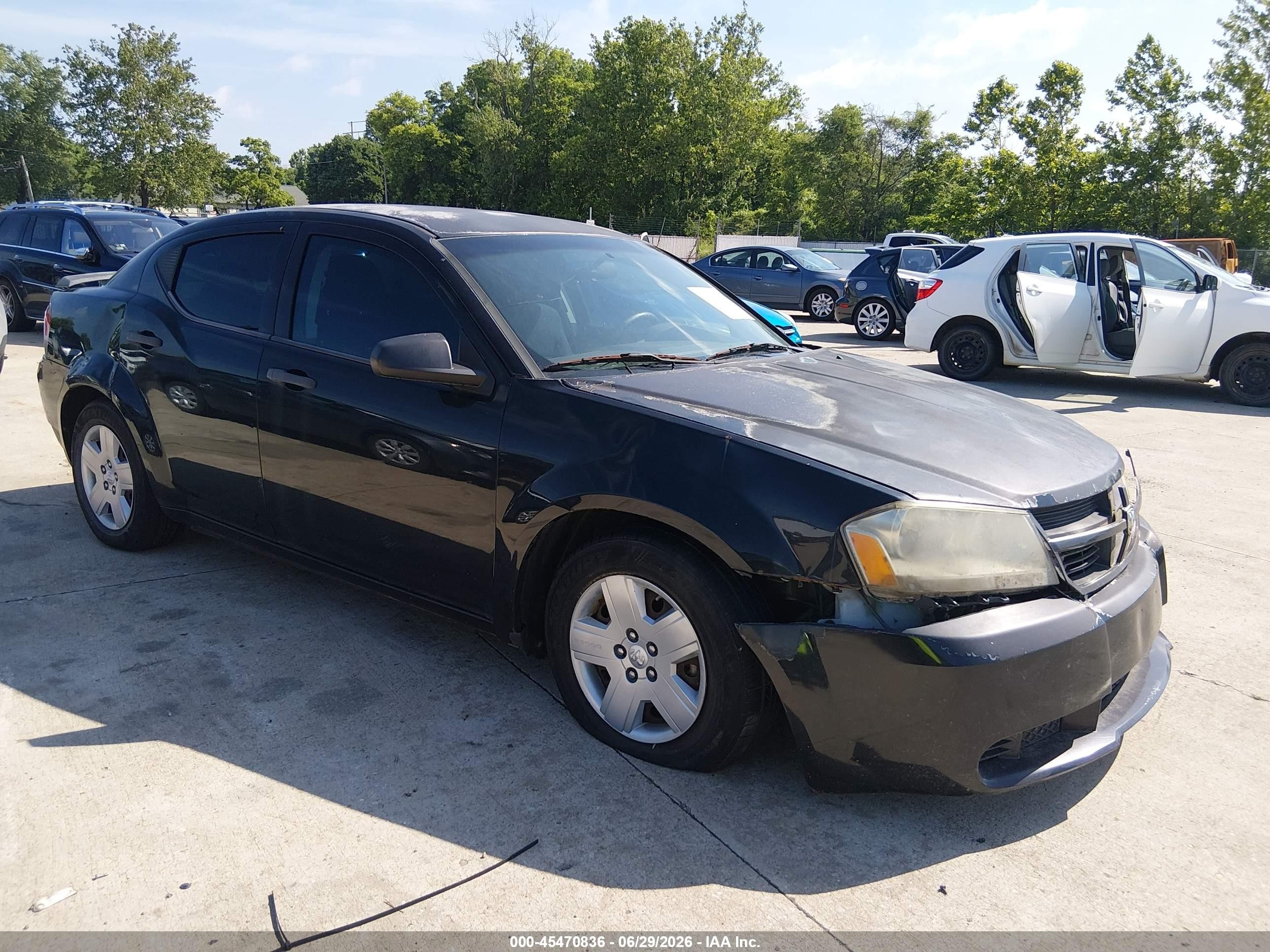2010 Dodge Avenger Sxt Black vin: 1B3CC4FB7AN198506