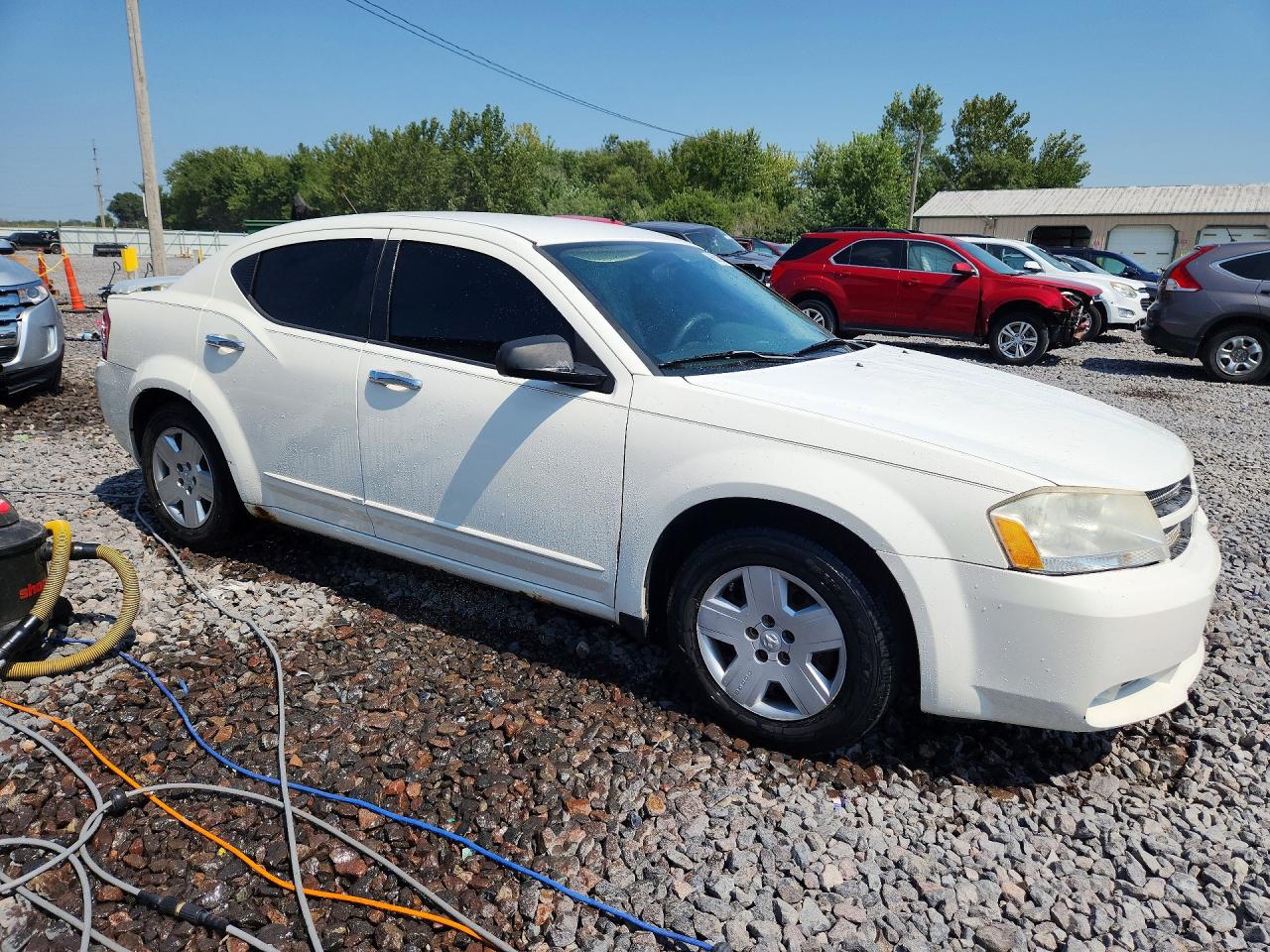 2010 Dodge Avenger Sxt White vin: 1B3CC4FB9AN168178