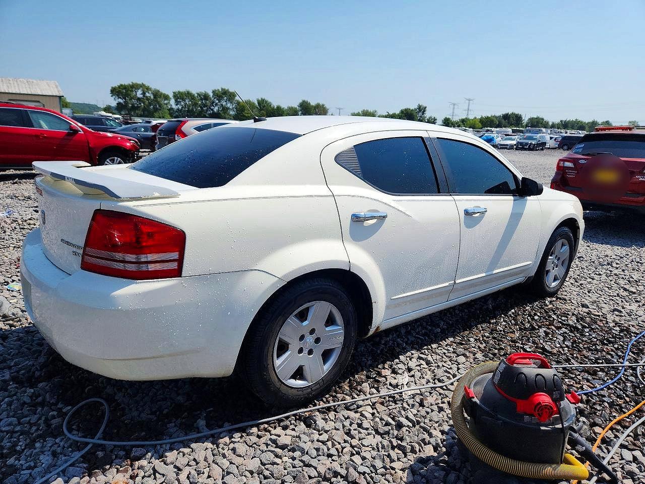 2010 Dodge Avenger Sxt White vin: 1B3CC4FB9AN168178