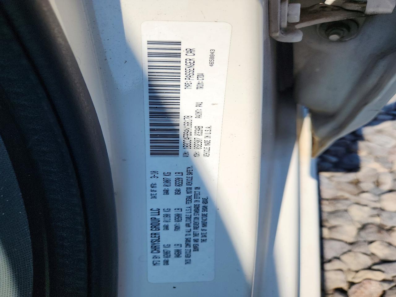 2010 Dodge Avenger Sxt White vin: 1B3CC4FB9AN168178