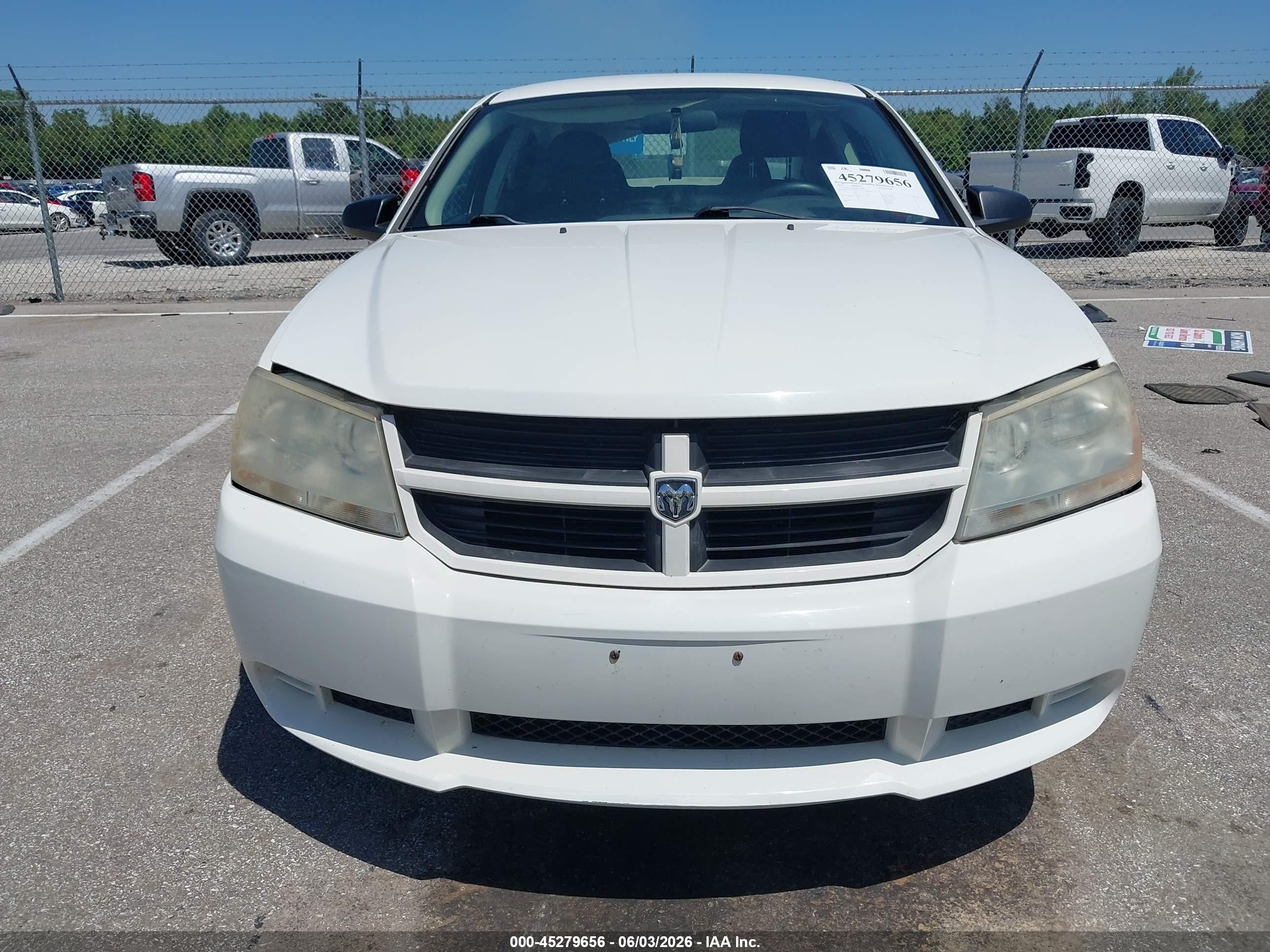 2010 Dodge Avenger Sxt White vin: 1B3CC4FB9AN232980