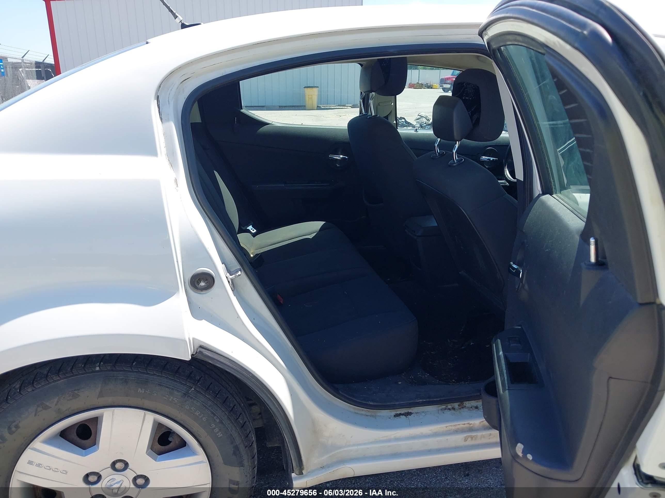 2010 Dodge Avenger Sxt White vin: 1B3CC4FB9AN232980