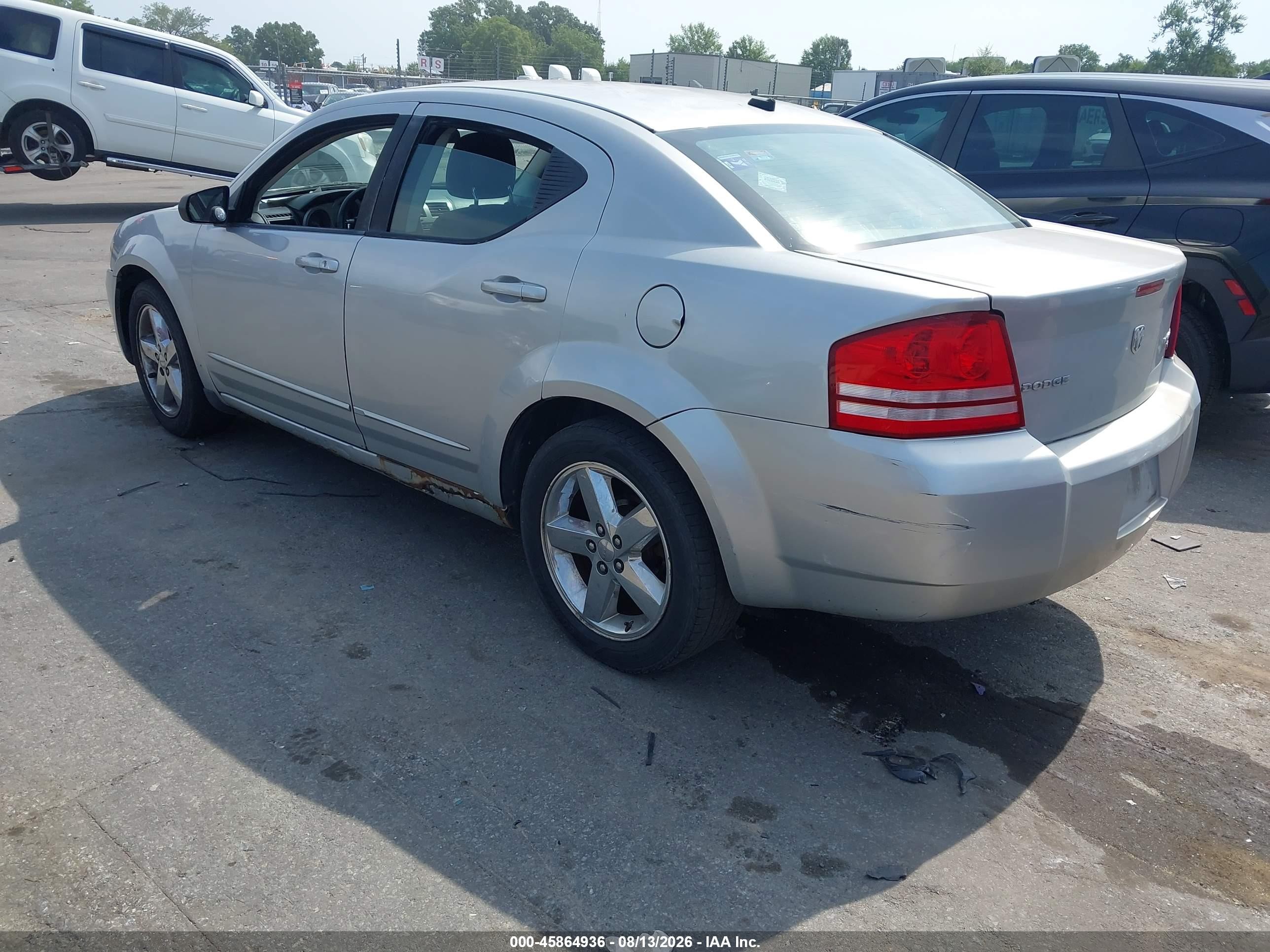 2010 Dodge Avenger Sxt Silver vin: 1B3CC4FBXAN174748