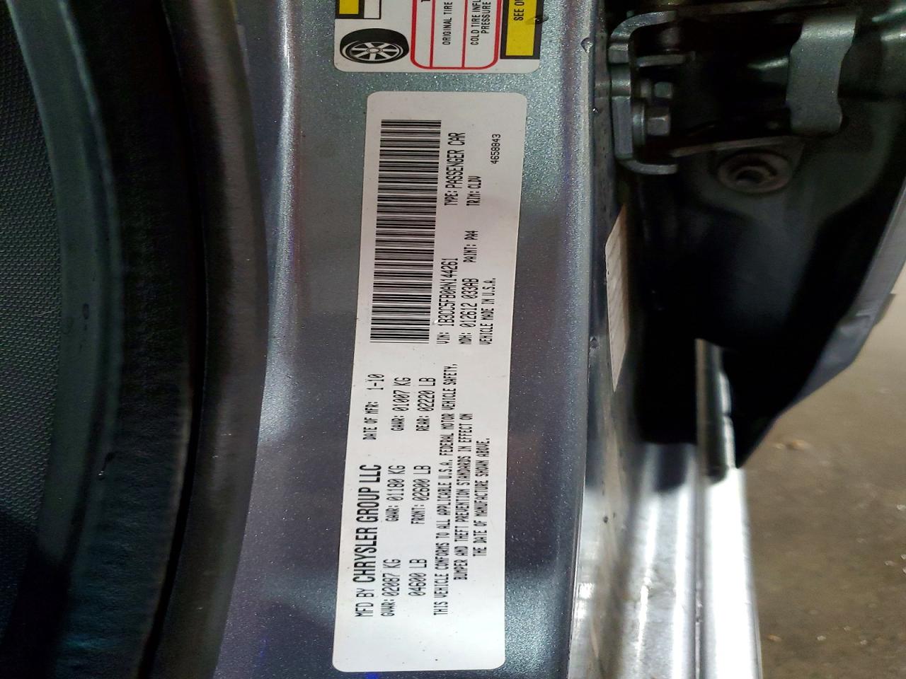 2010 Dodge Avenger R/t Gray vin: 1B3CC5FB0AN144261