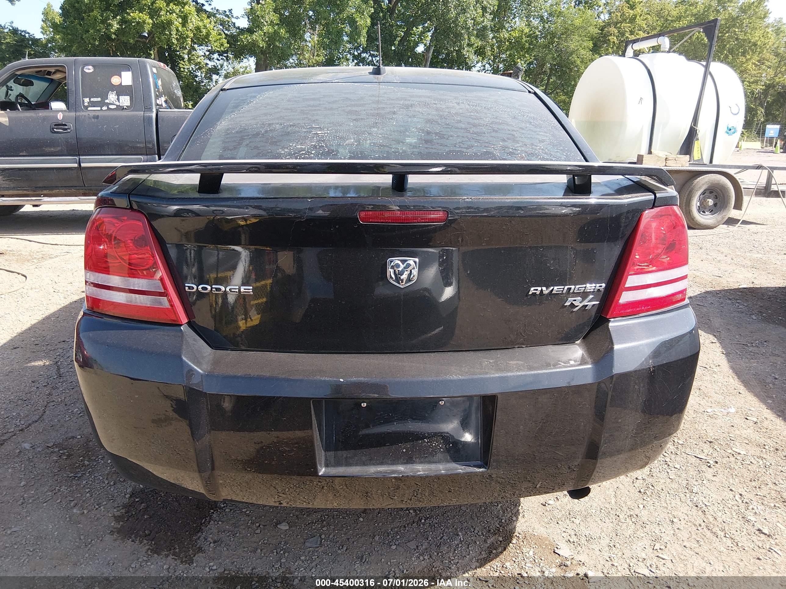 2010 Dodge Avenger R/t Черный vin: 1B3CC5FB0AN236051