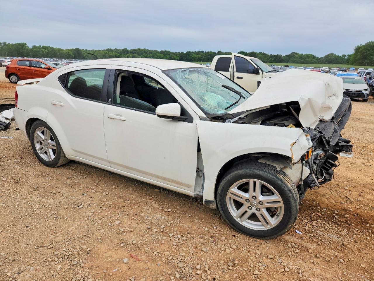 2010 Dodge Avenger R White vin: 1B3CC5FB3AN128930