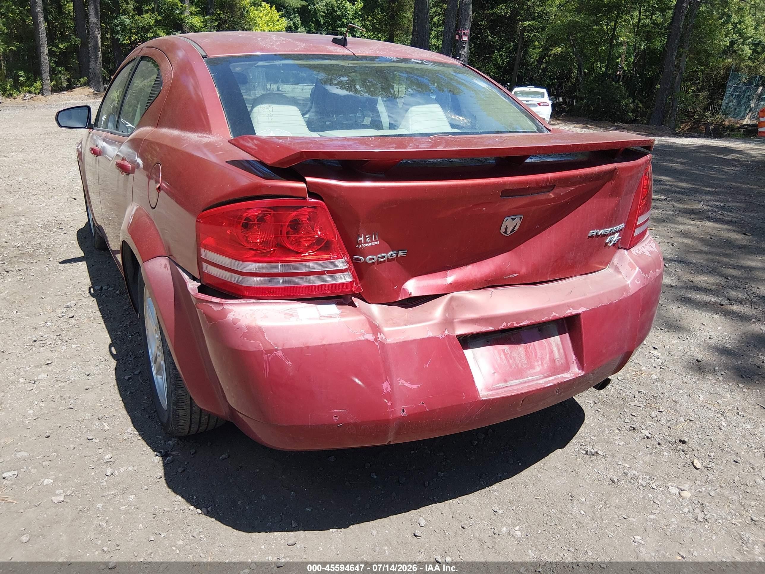 2010 Dodge Avenger R/t Red vin: 1B3CC5FB3AN129186