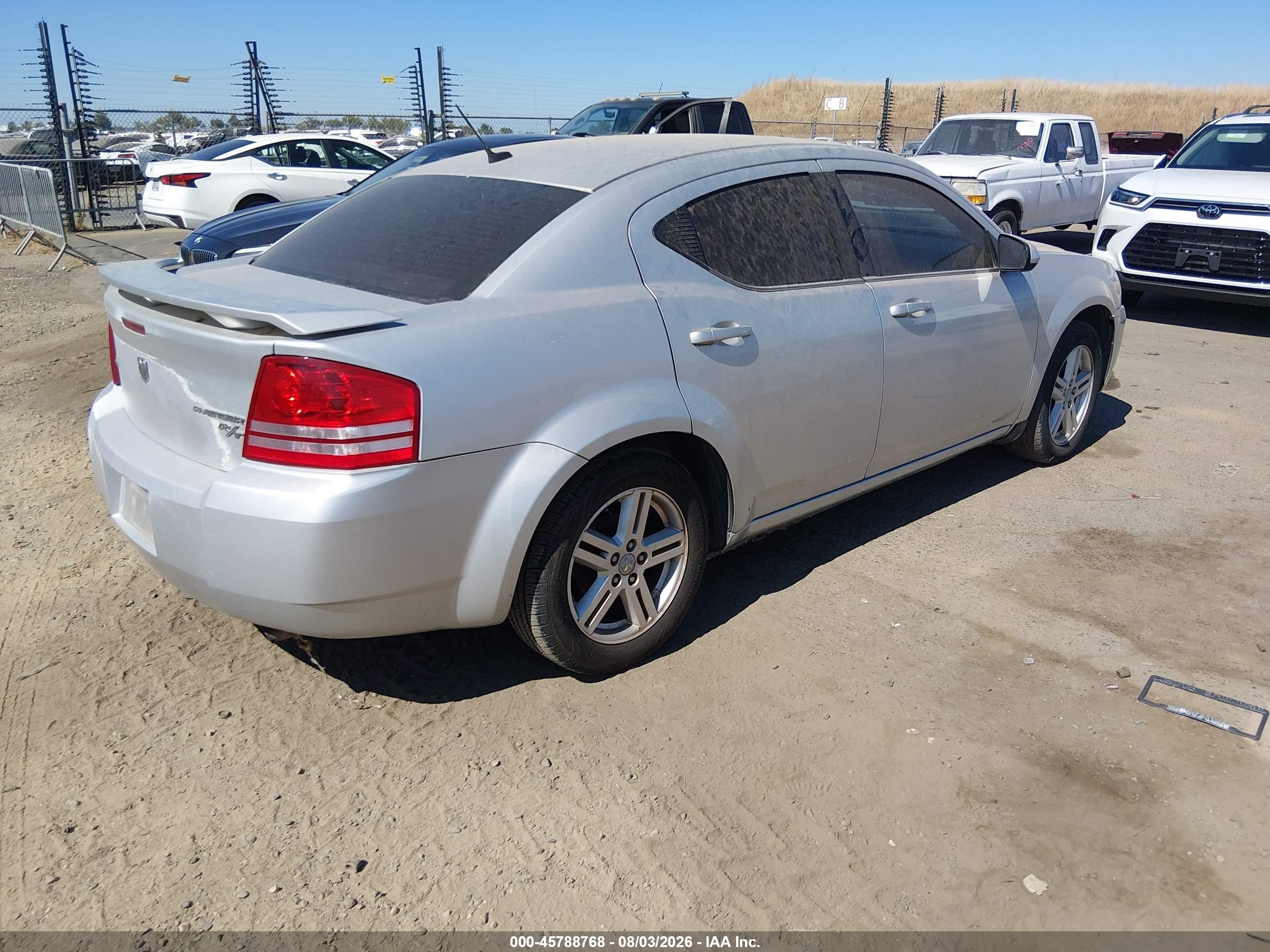 2010 Dodge Avenger R/t Silver vin: 1B3CC5FB4AN203795