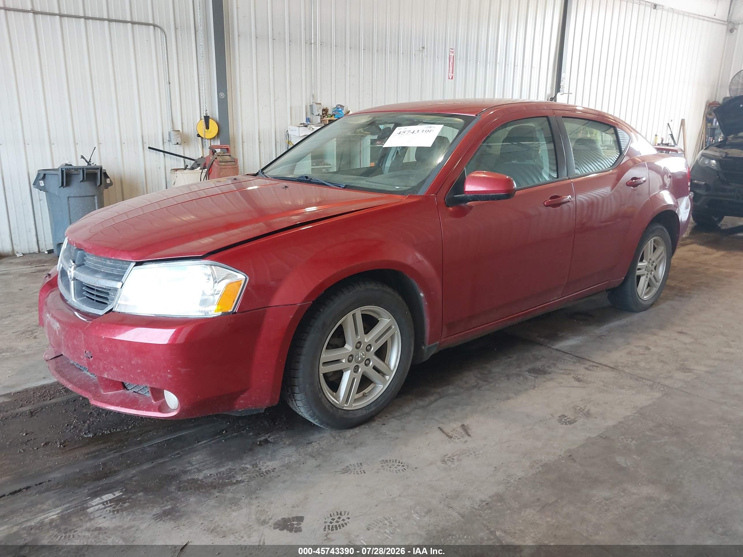 2010 Dodge Avenger R/t Red vin: 1B3CC5FB4AN221505