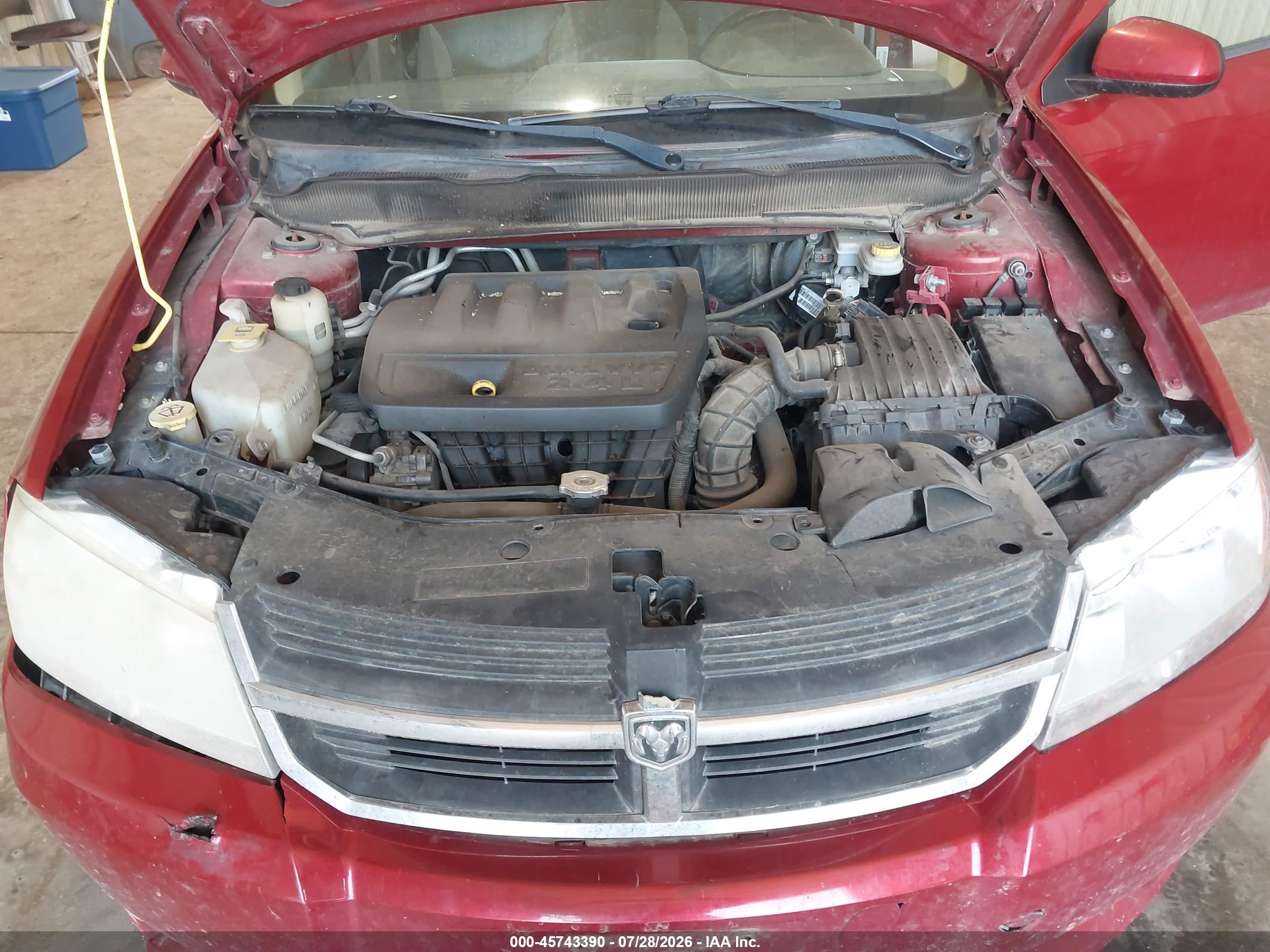 2010 Dodge Avenger R/t Red vin: 1B3CC5FB4AN221505