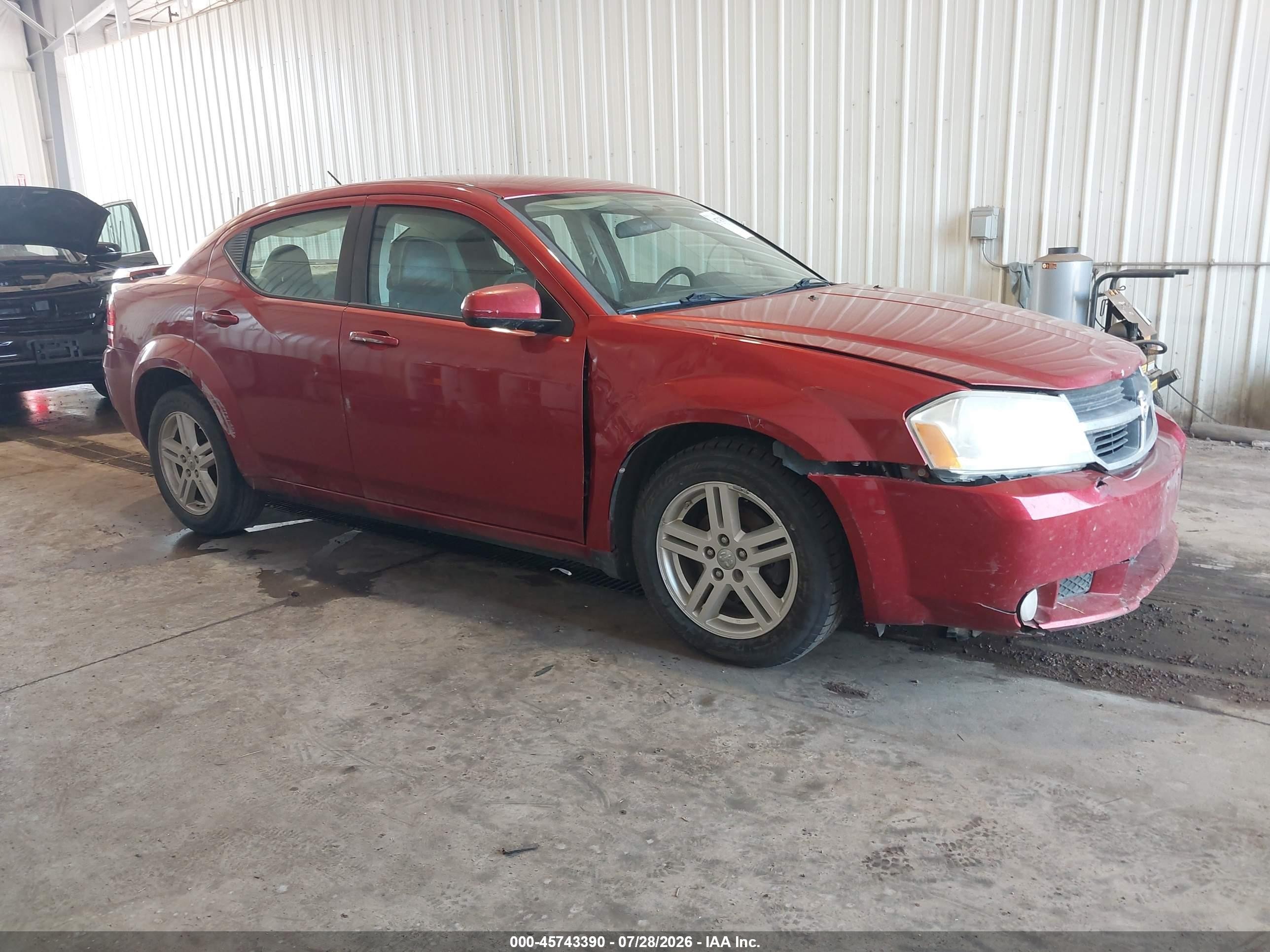 2010 Dodge Avenger R/t Red vin: 1B3CC5FB4AN221505