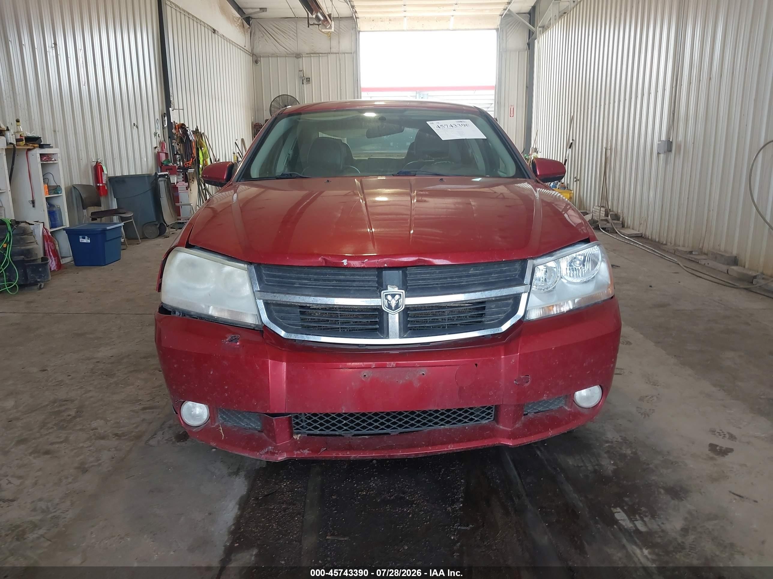 2010 Dodge Avenger R/t Red vin: 1B3CC5FB4AN221505
