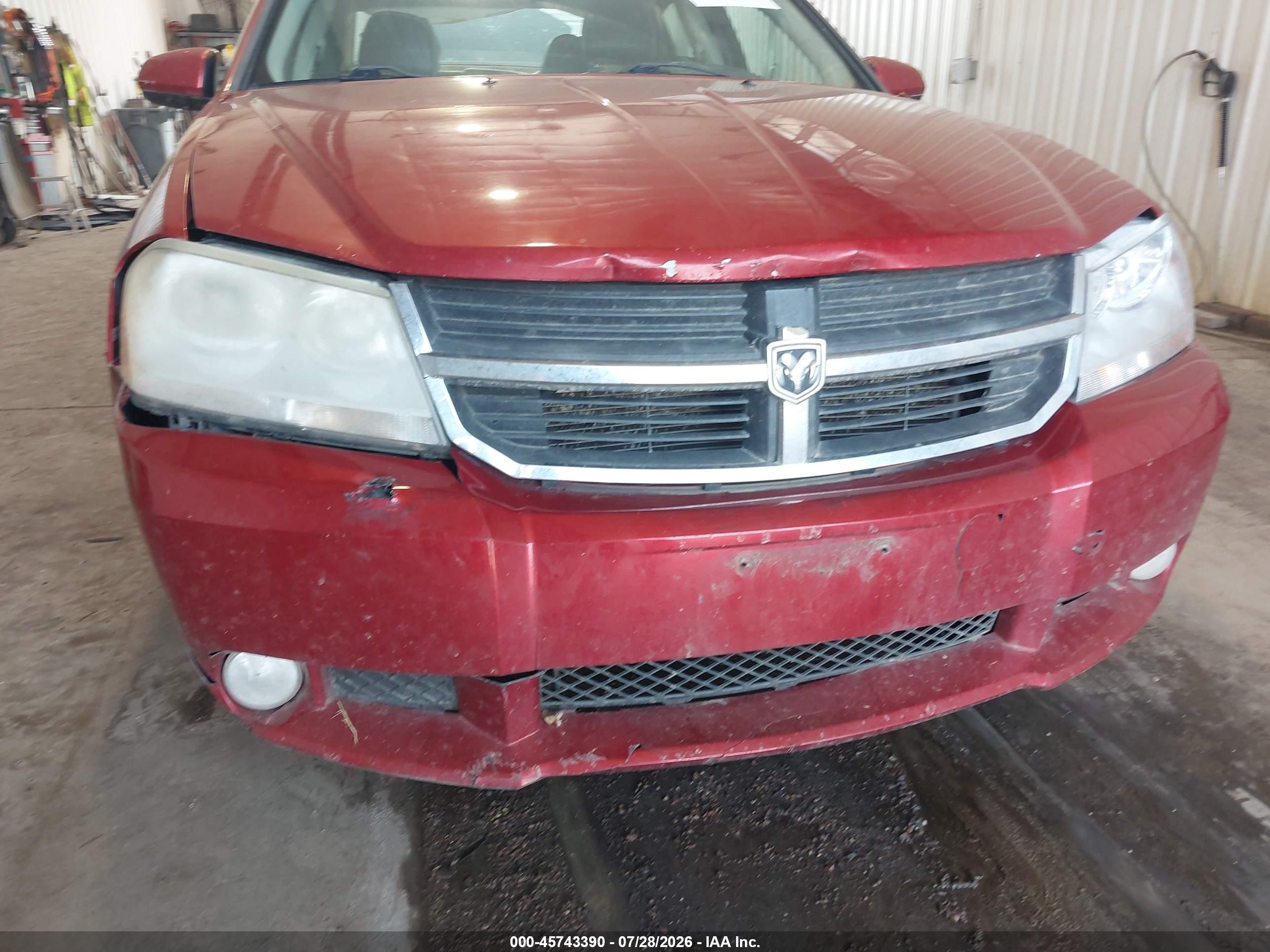 2010 Dodge Avenger R/t Red vin: 1B3CC5FB4AN221505