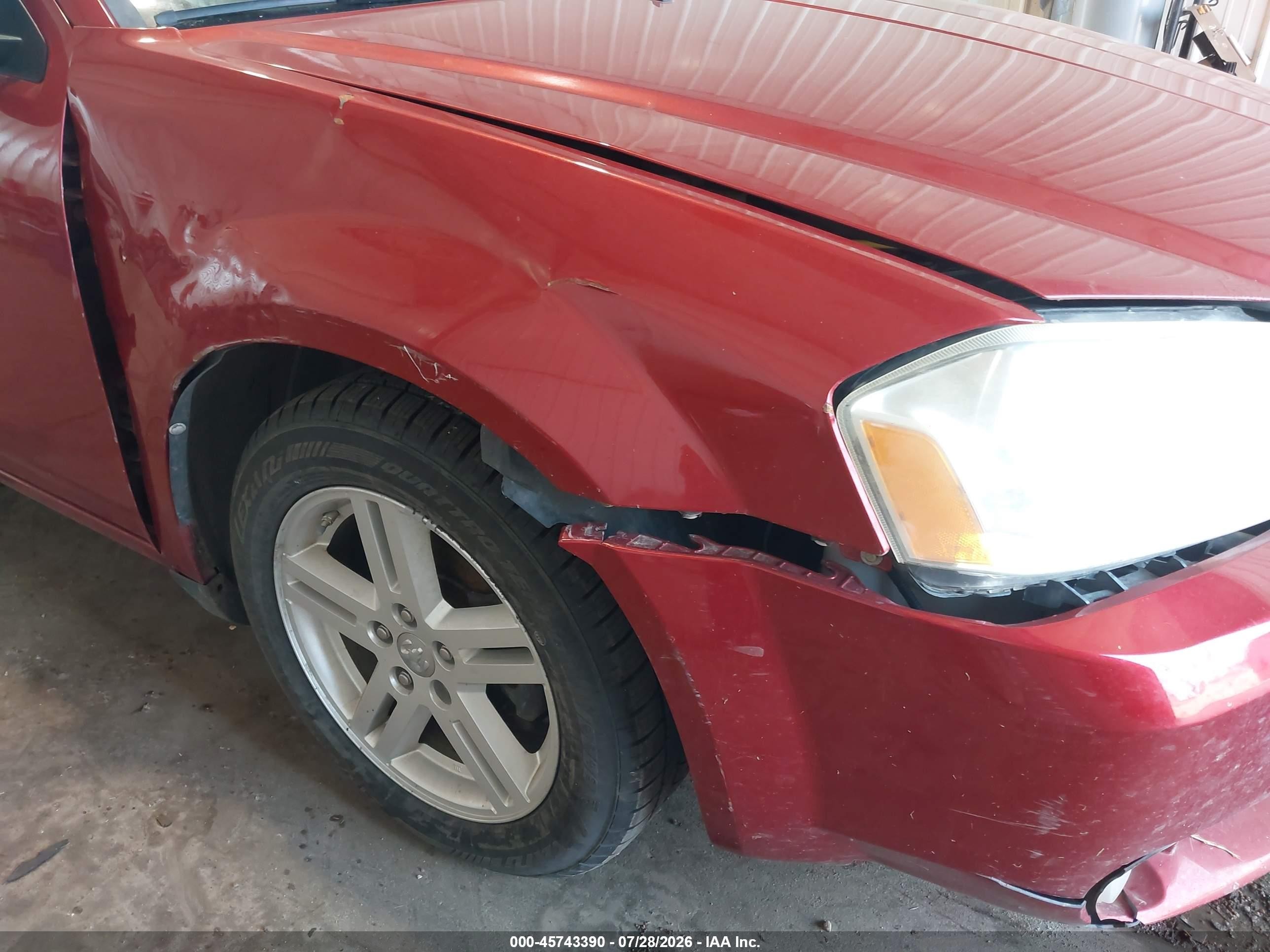 2010 Dodge Avenger R/t Red vin: 1B3CC5FB4AN221505