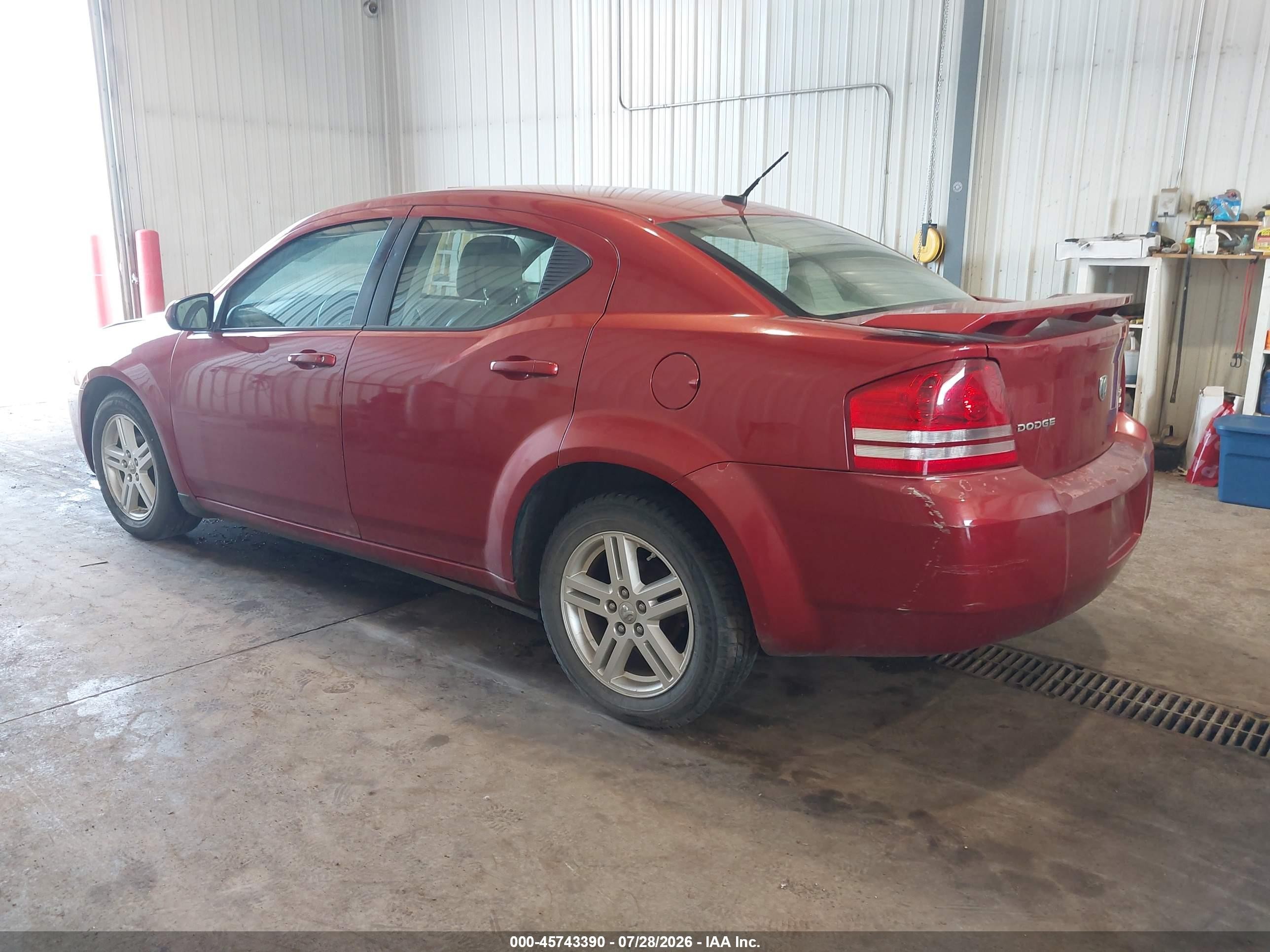 2010 Dodge Avenger R/t Red vin: 1B3CC5FB4AN221505