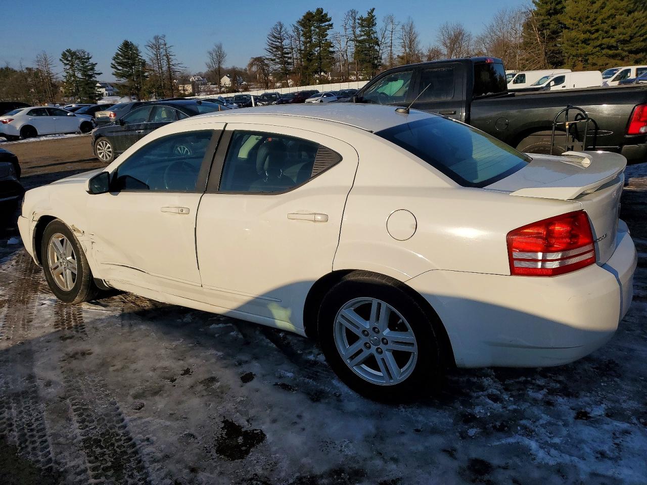 2010 Dodge Avenger R/t White vin: 1B3CC5FB5AN144059