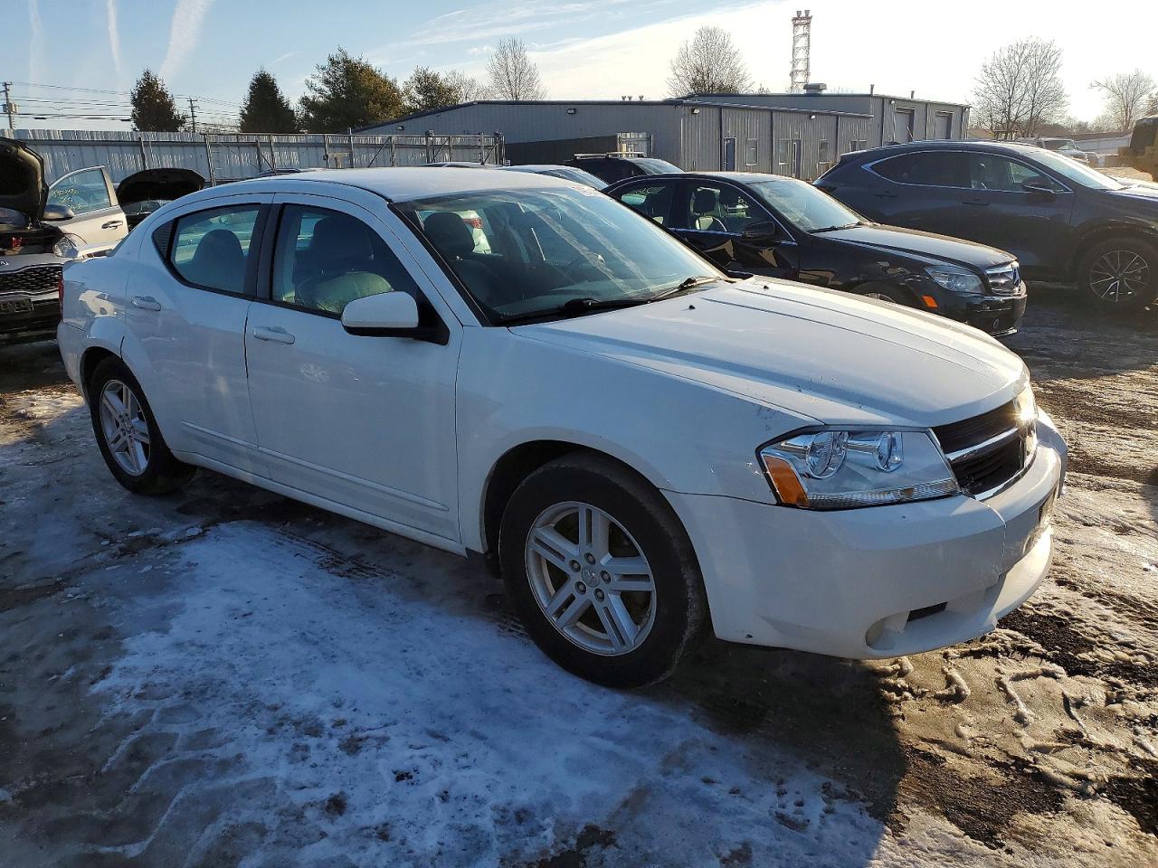 2010 Dodge Avenger R/t White vin: 1B3CC5FB5AN144059
