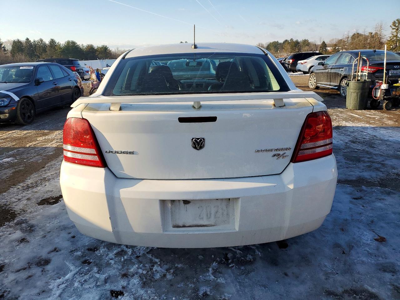 2010 Dodge Avenger R/t White vin: 1B3CC5FB5AN144059