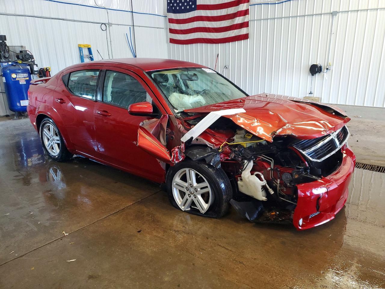 2010 Dodge Avenger R/t Red vin: 1B3CC5FB5AN218709