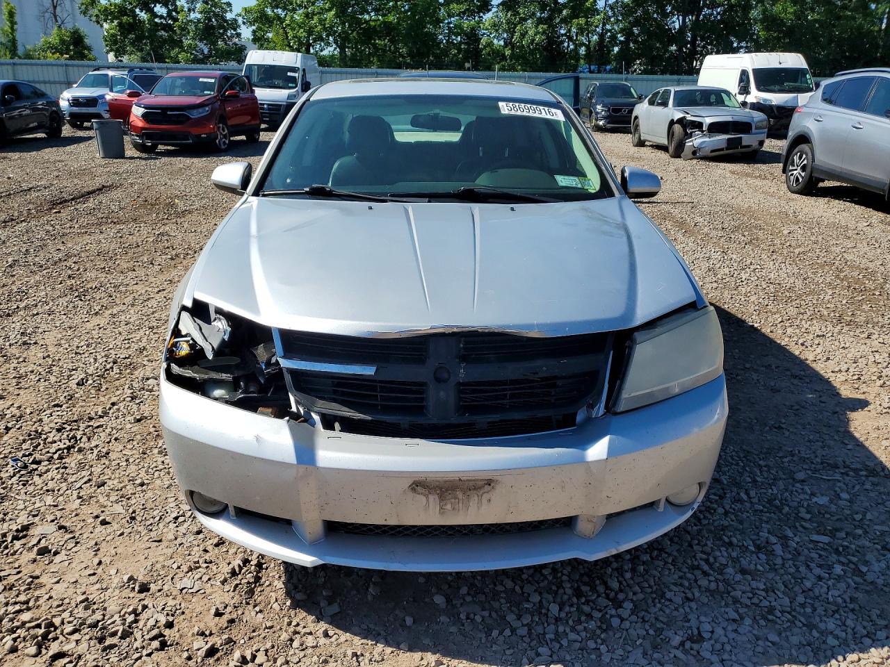2010 Dodge Avenger R/t Silver vin: 1B3CC5FB5AN234649