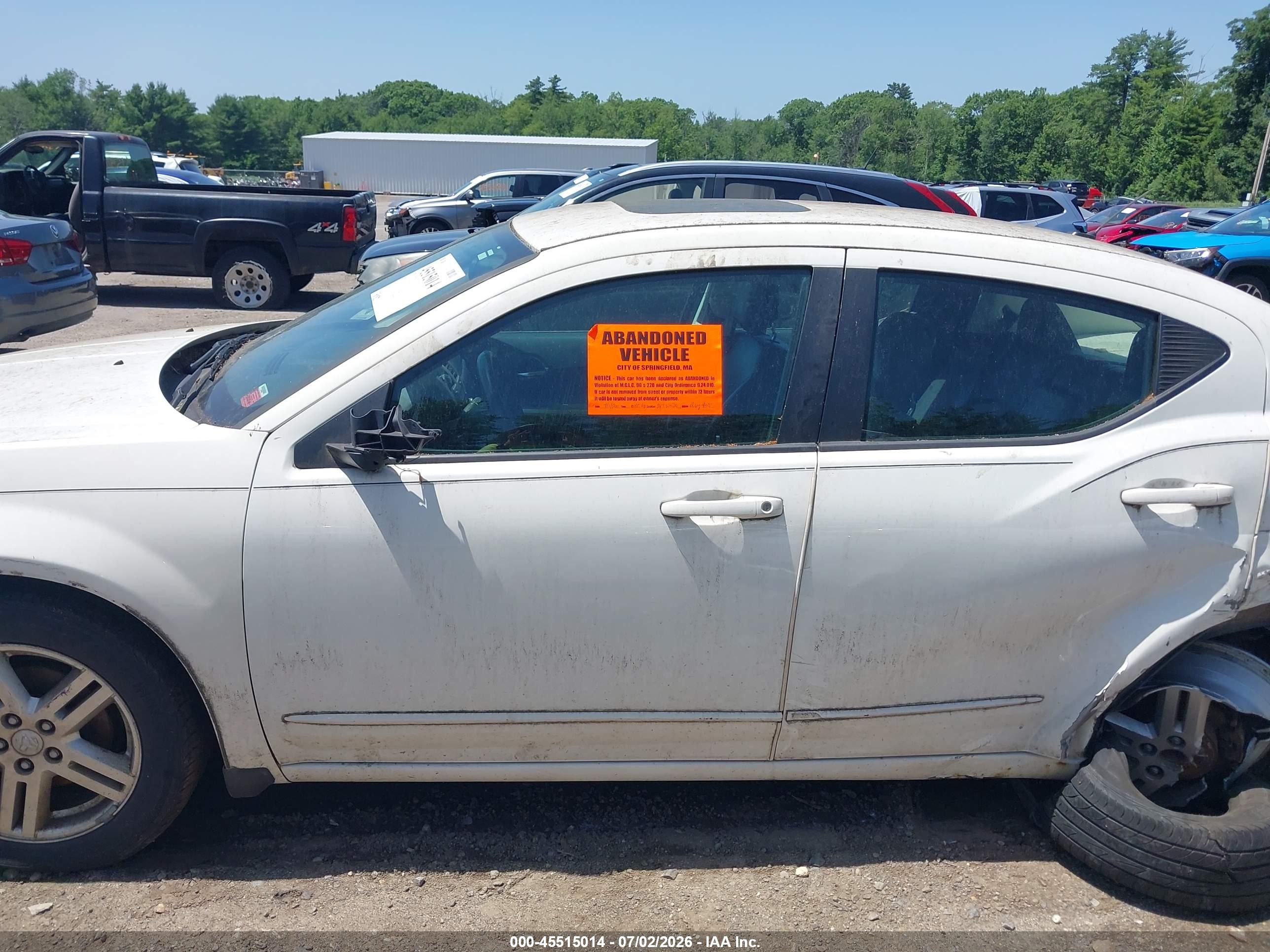2010 Dodge Avenger R/t White vin: 1B3CC5FB9AN156490
