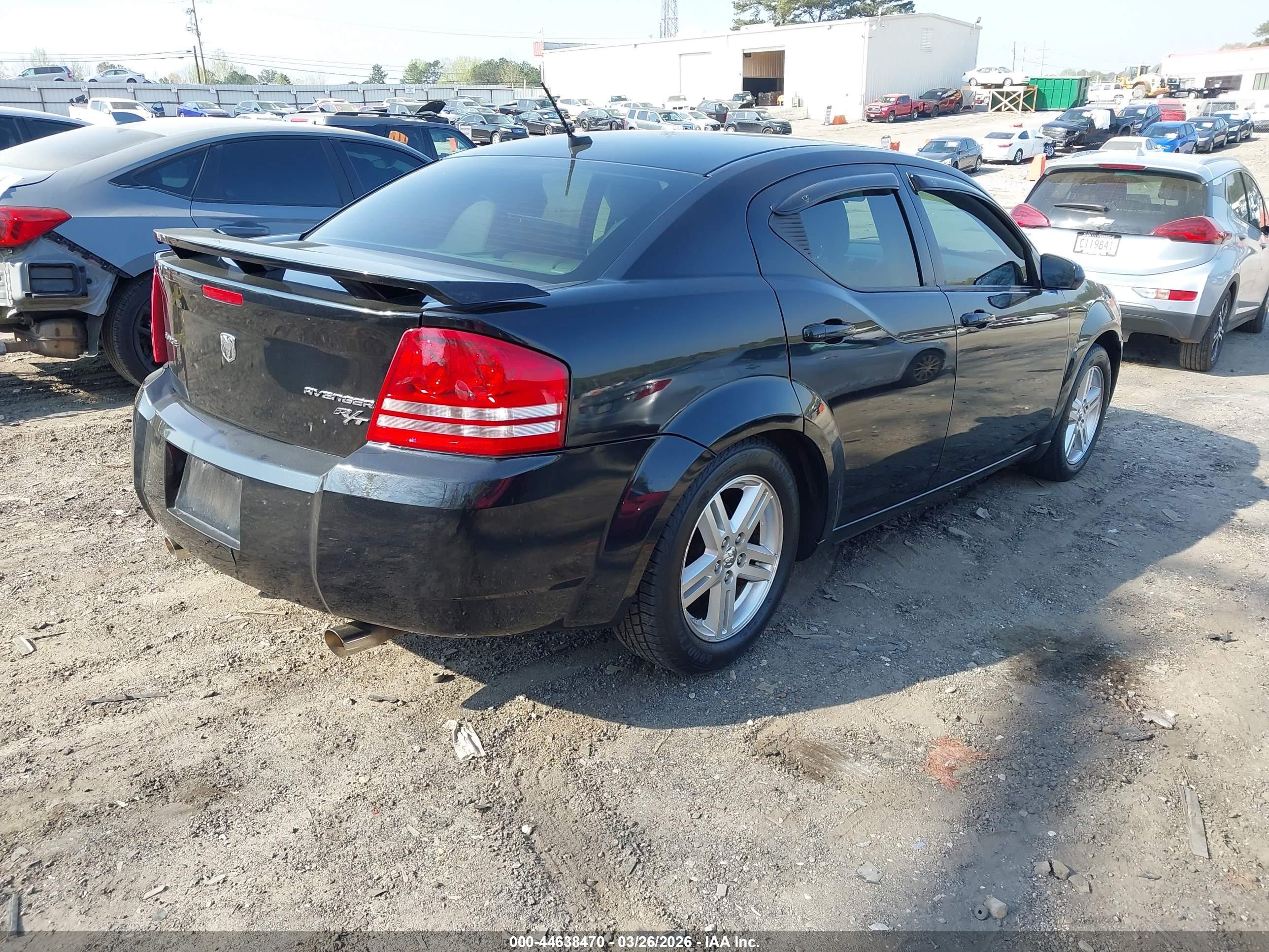 2010 Dodge Avenger R/t Black vin: 1B3CC5FBXAN130304