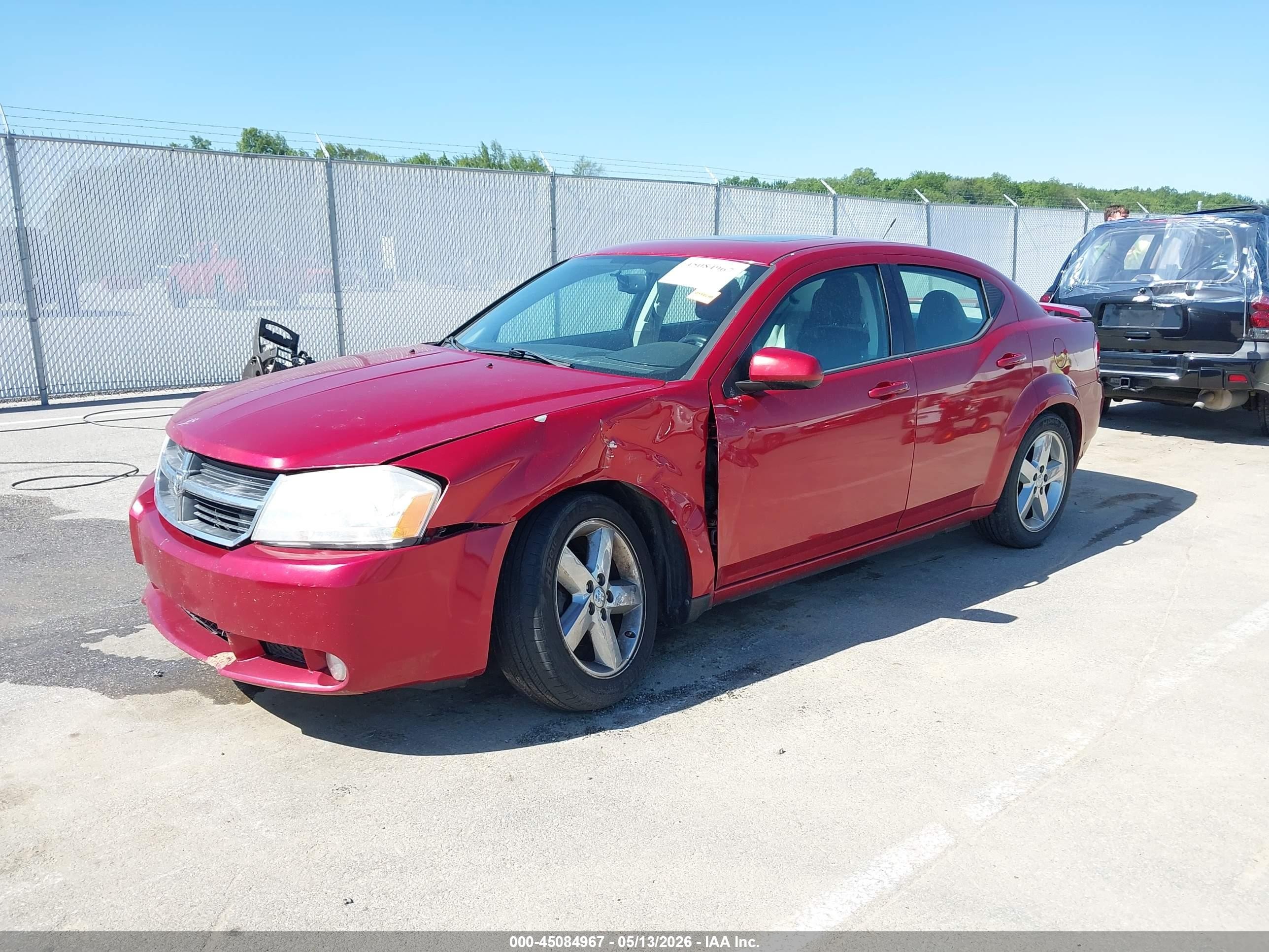 2010 Dodge Avenger R/t Red vin: 1B3CC5FV0AN159238