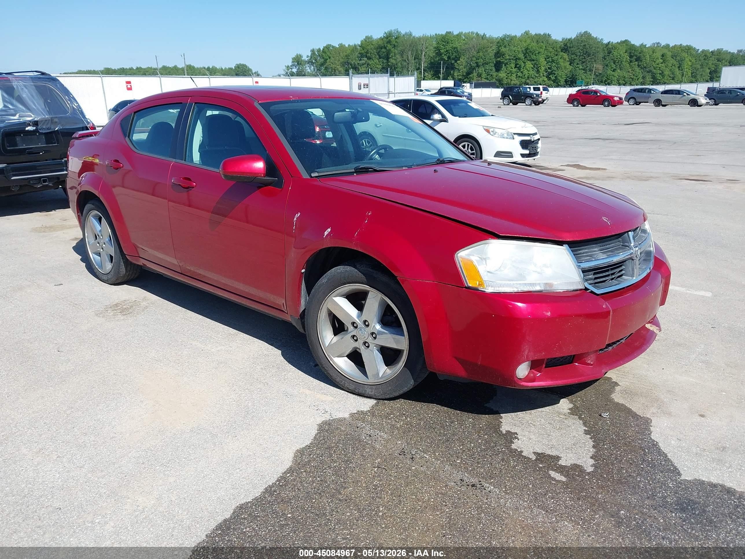 2010 Dodge Avenger R/t Red vin: 1B3CC5FV0AN159238