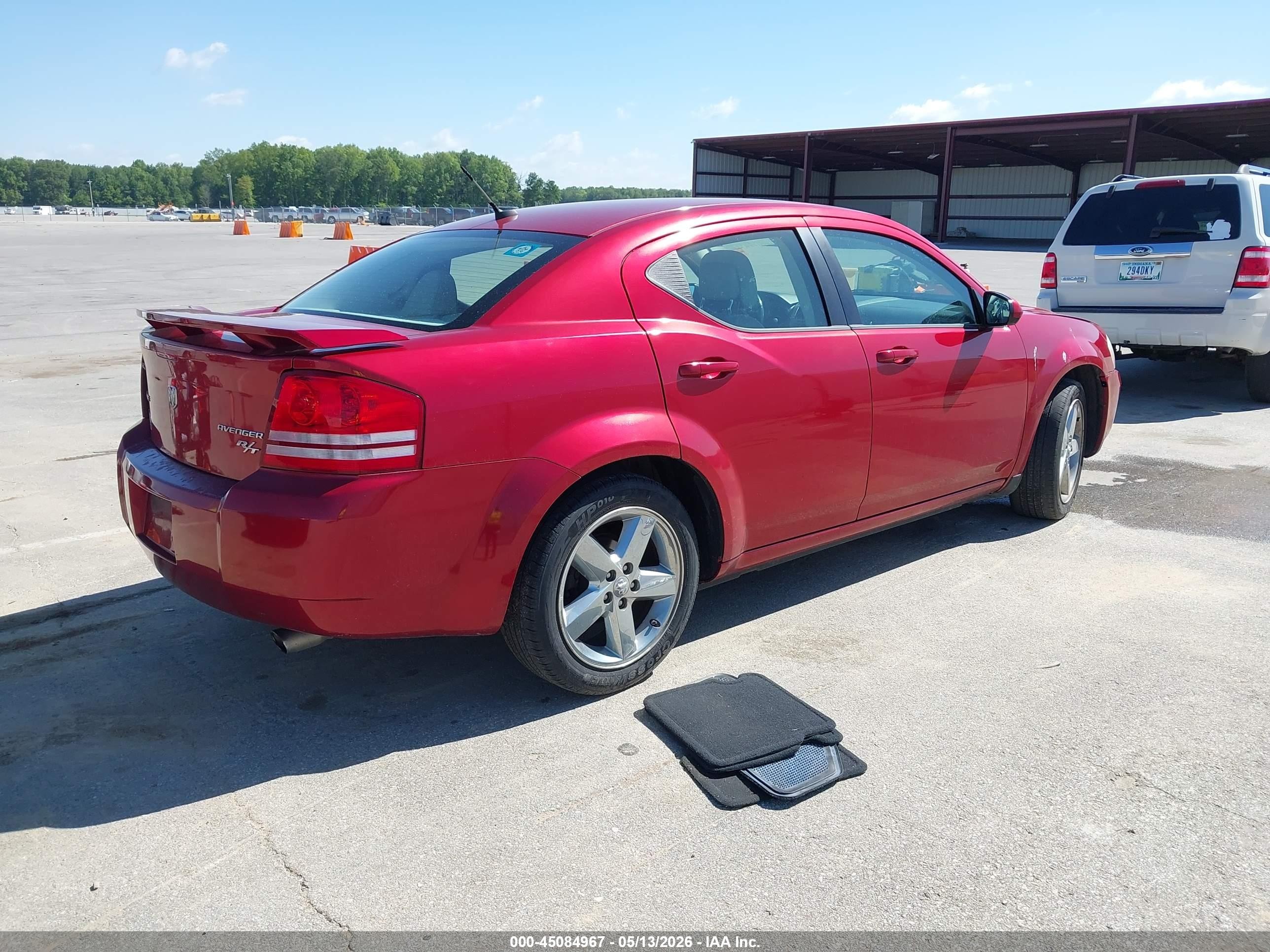2010 Dodge Avenger R/t Red vin: 1B3CC5FV0AN159238