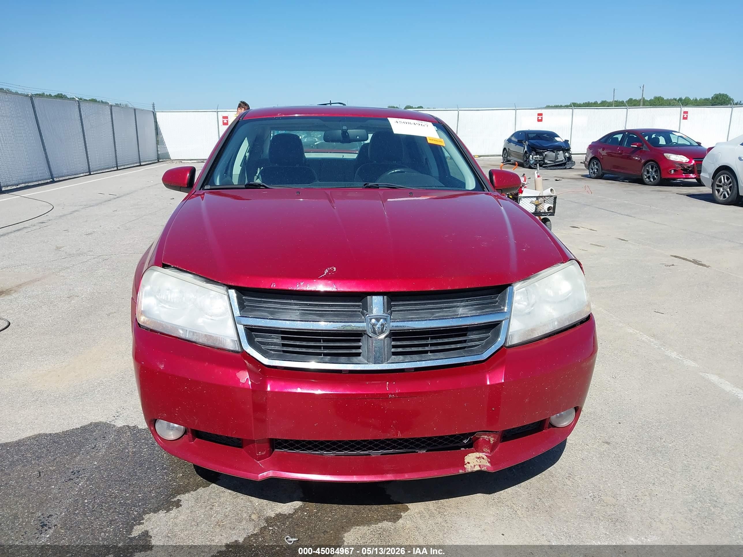 2010 Dodge Avenger R/t Red vin: 1B3CC5FV0AN159238