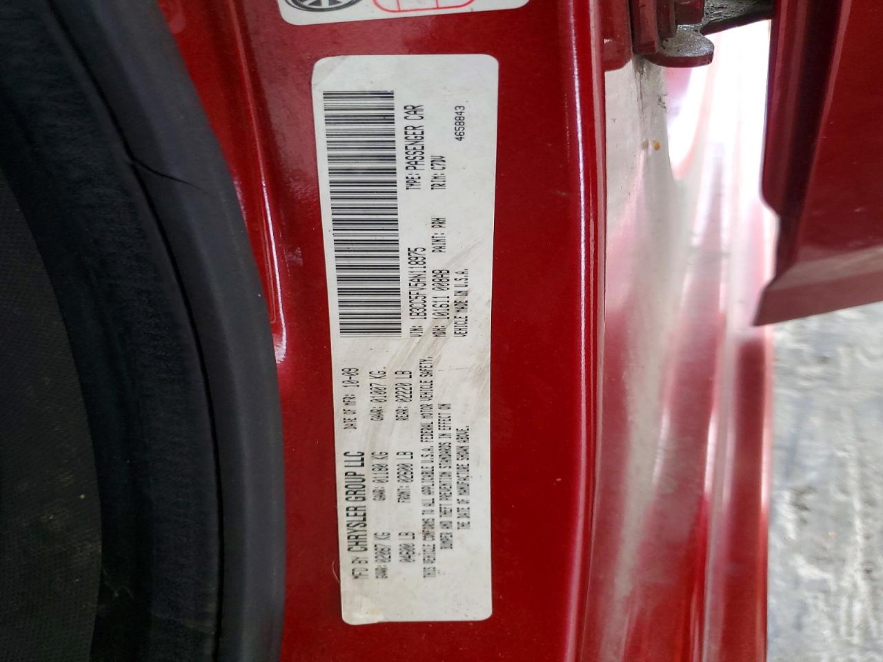 2010 Dodge Avenger R/t Red vin: 1B3CC5FV5AN118975