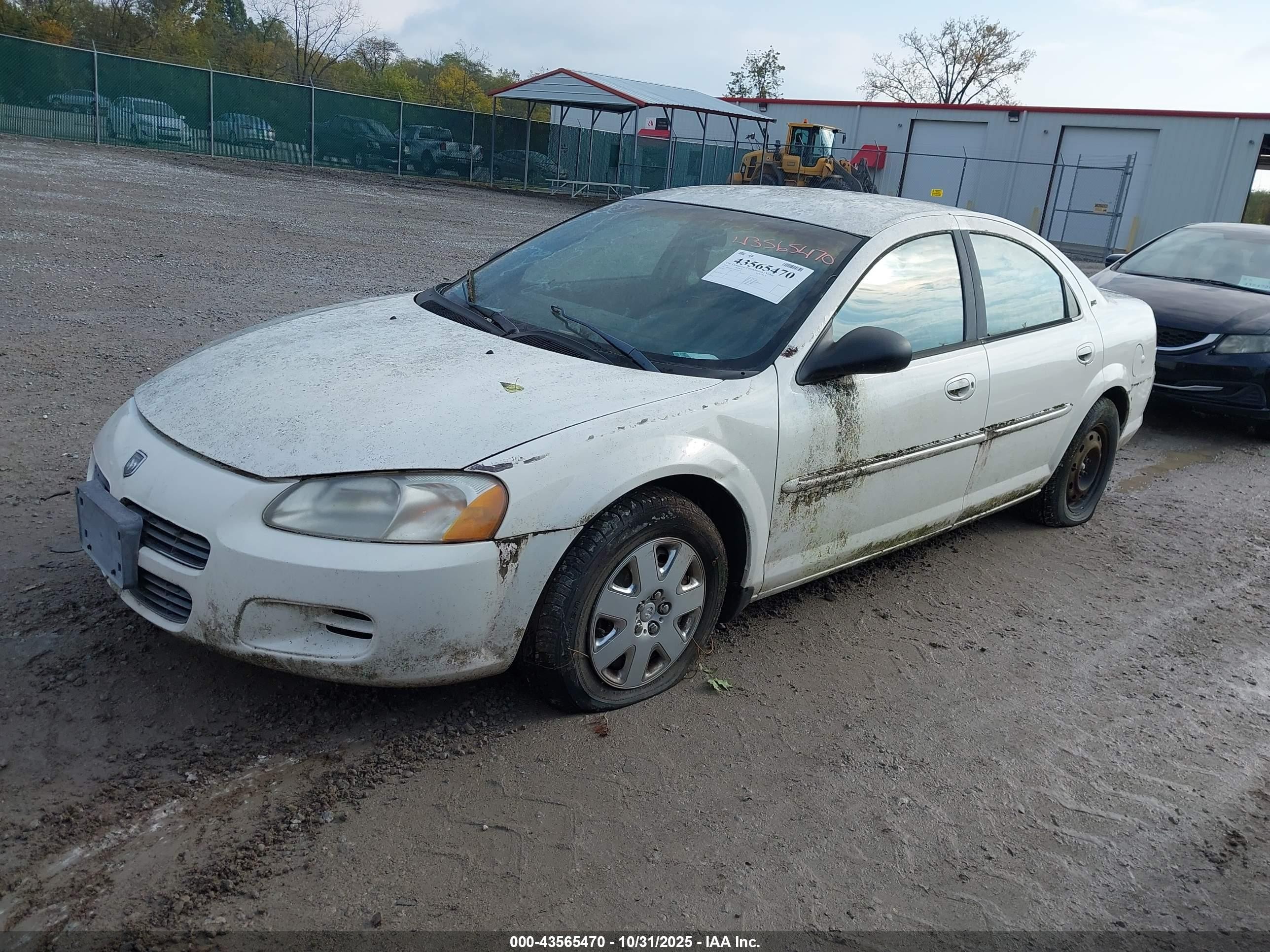 2001 Dodge Stratus Se White vin: 1B3EJ46U71N508234