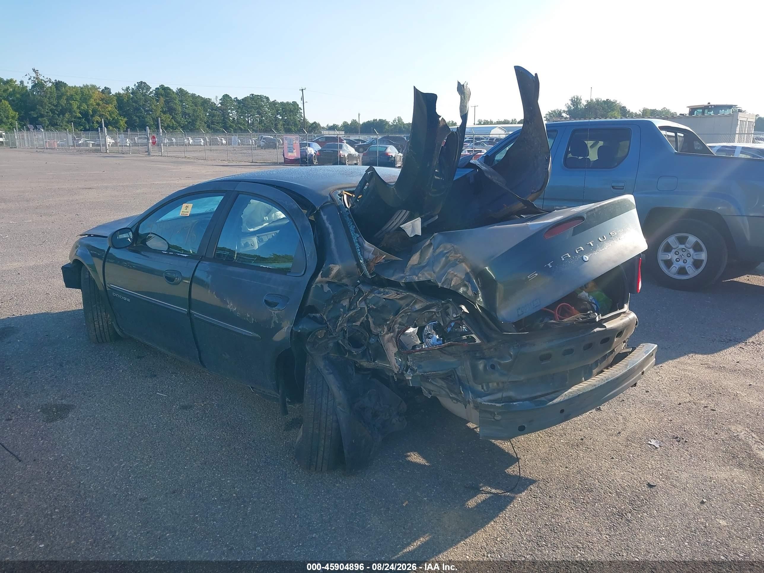 2001 Dodge Stratus Se Green vin: 1B3EJ46X01N506772