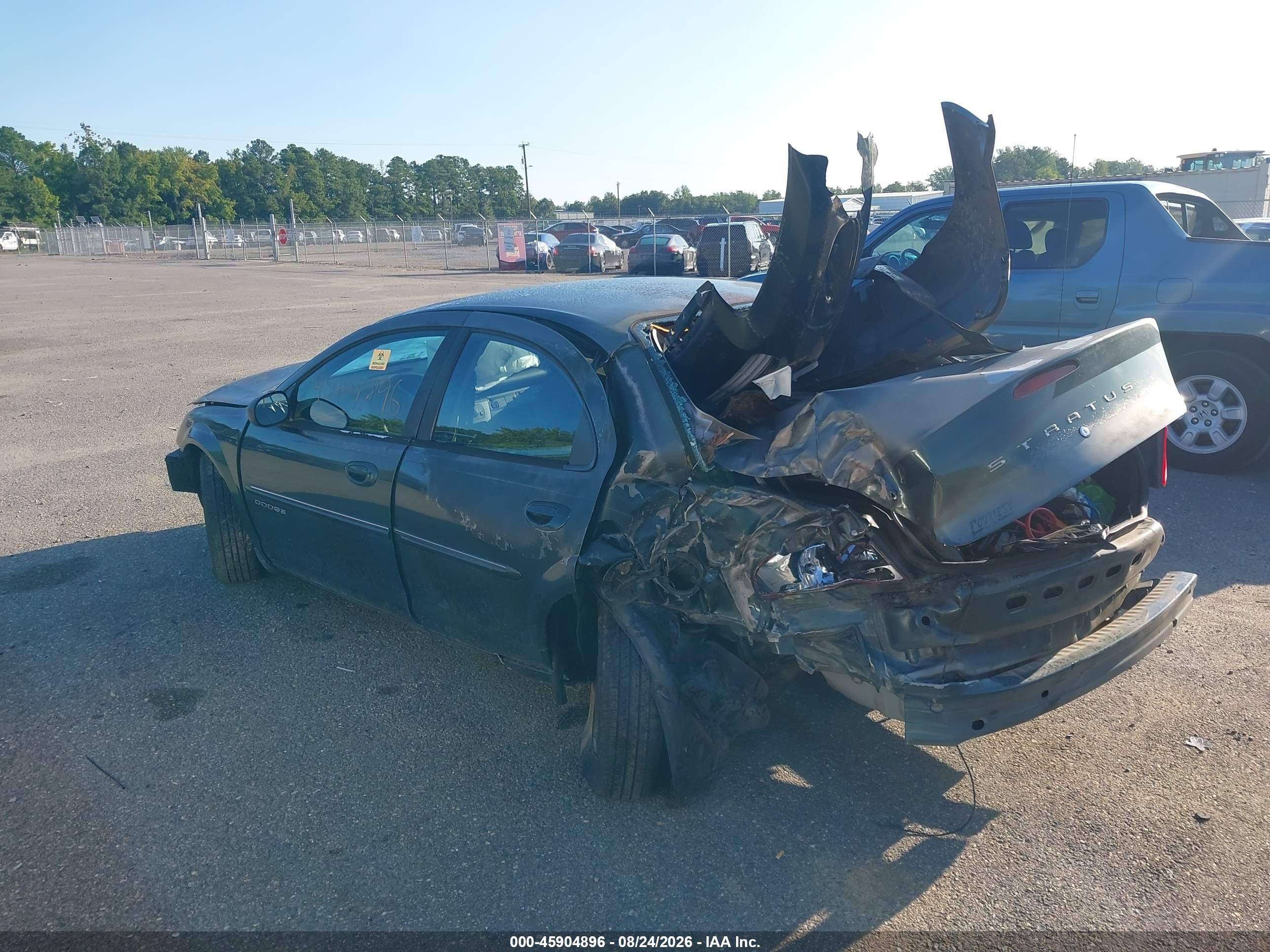 2001 Dodge Stratus Se Green vin: 1B3EJ46X01N506772