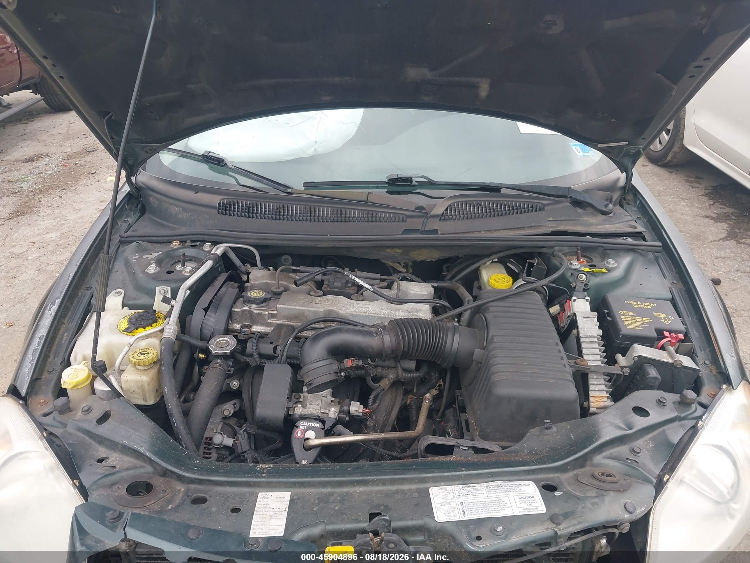 2001 Dodge Stratus Se Green vin: 1B3EJ46X01N506772