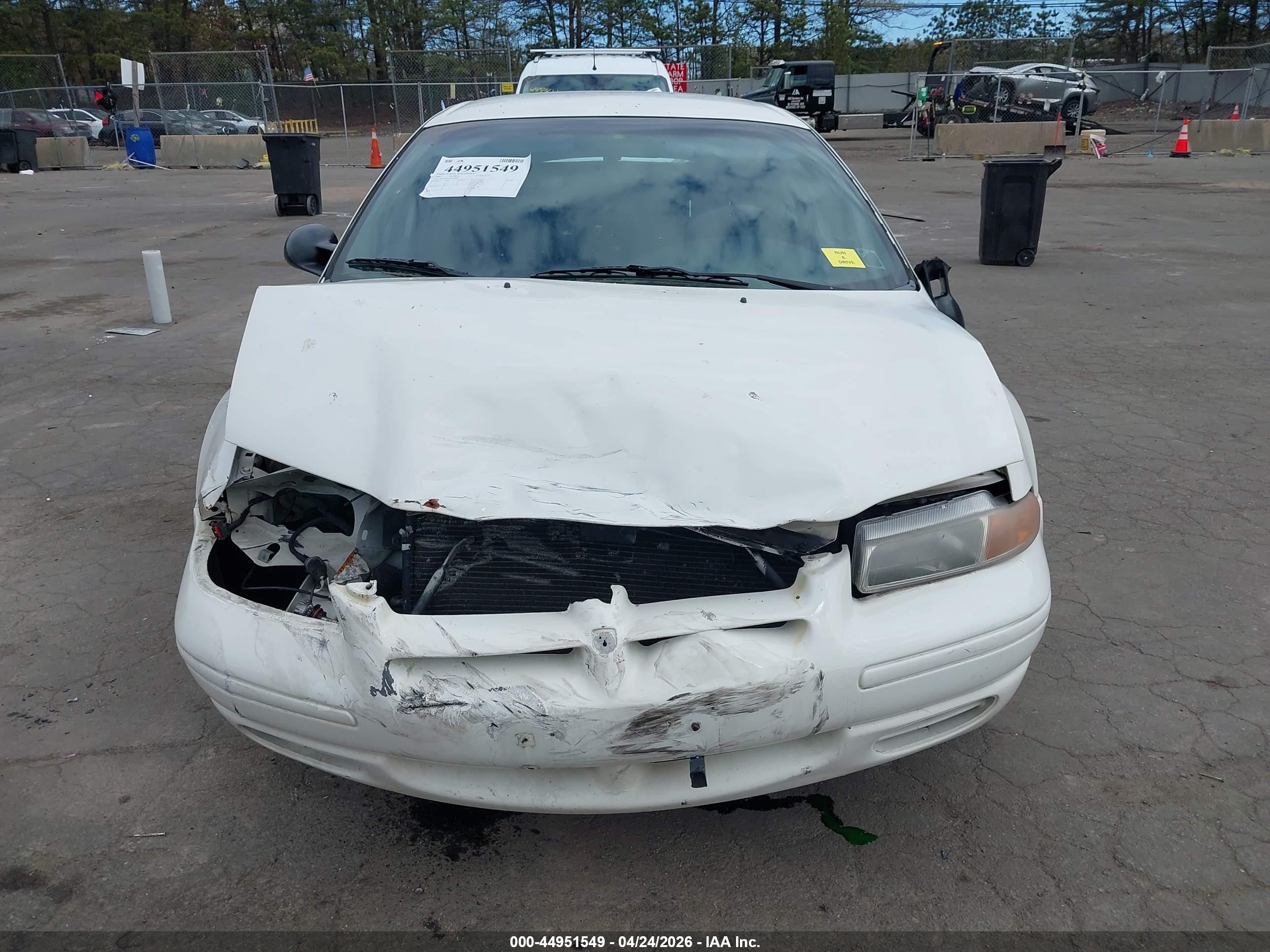 2000 Dodge Stratus Se White vin: 1B3EJ46X0YN104986