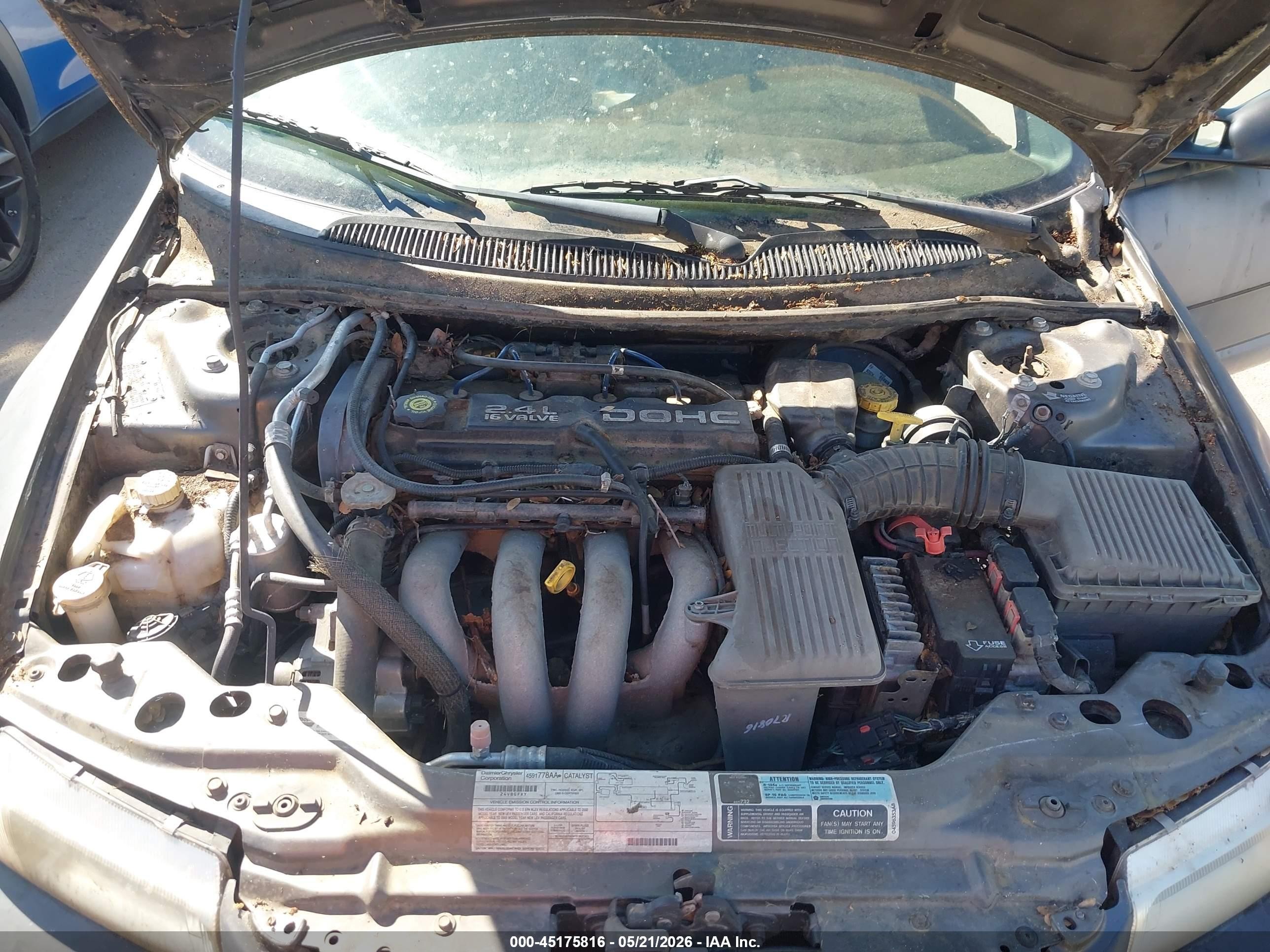2000 Dodge Stratus Se Black vin: 1B3EJ46X0YN214713