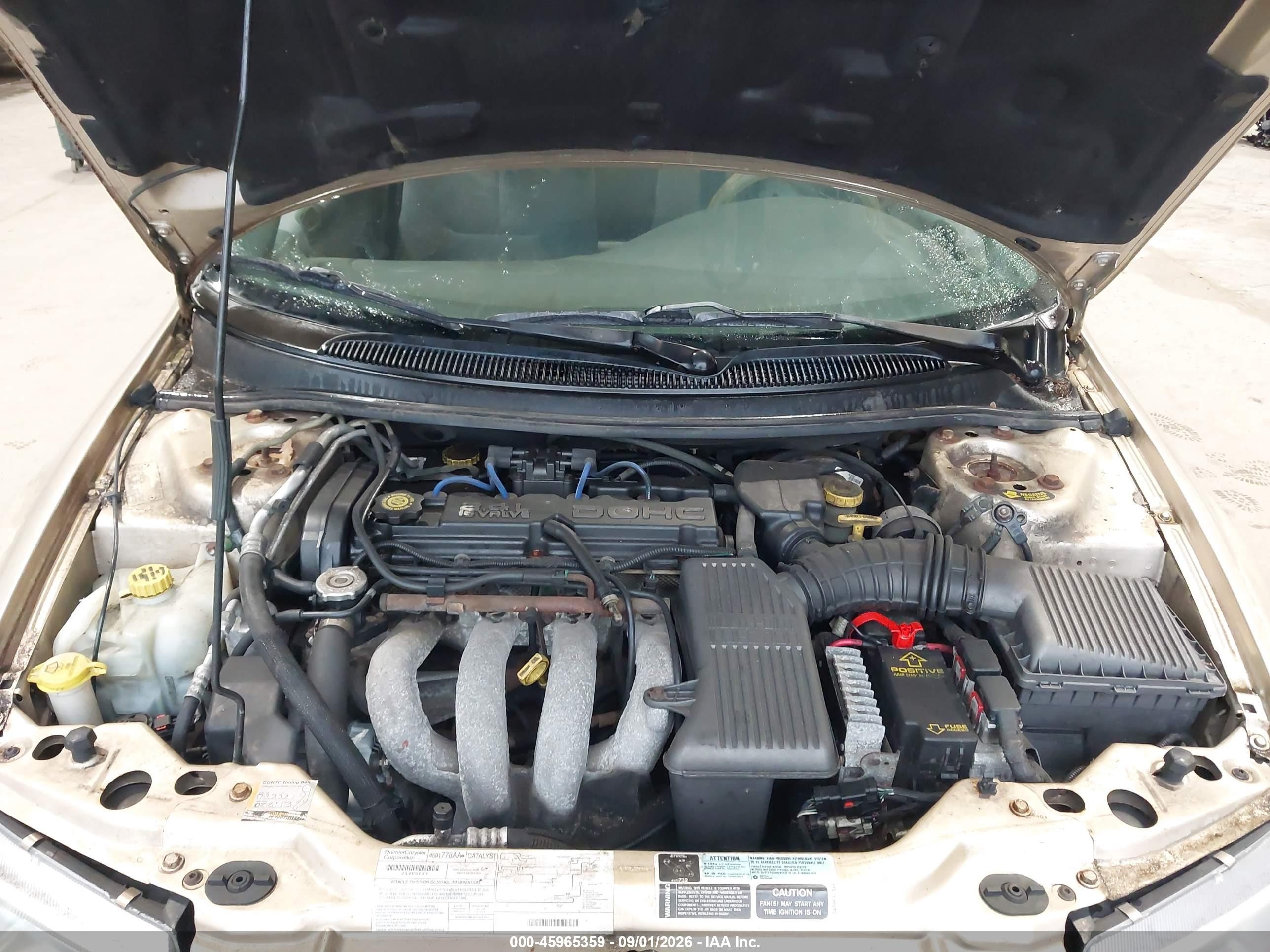 2000 Dodge Stratus Se Gold vin: 1B3EJ46X0YN217336