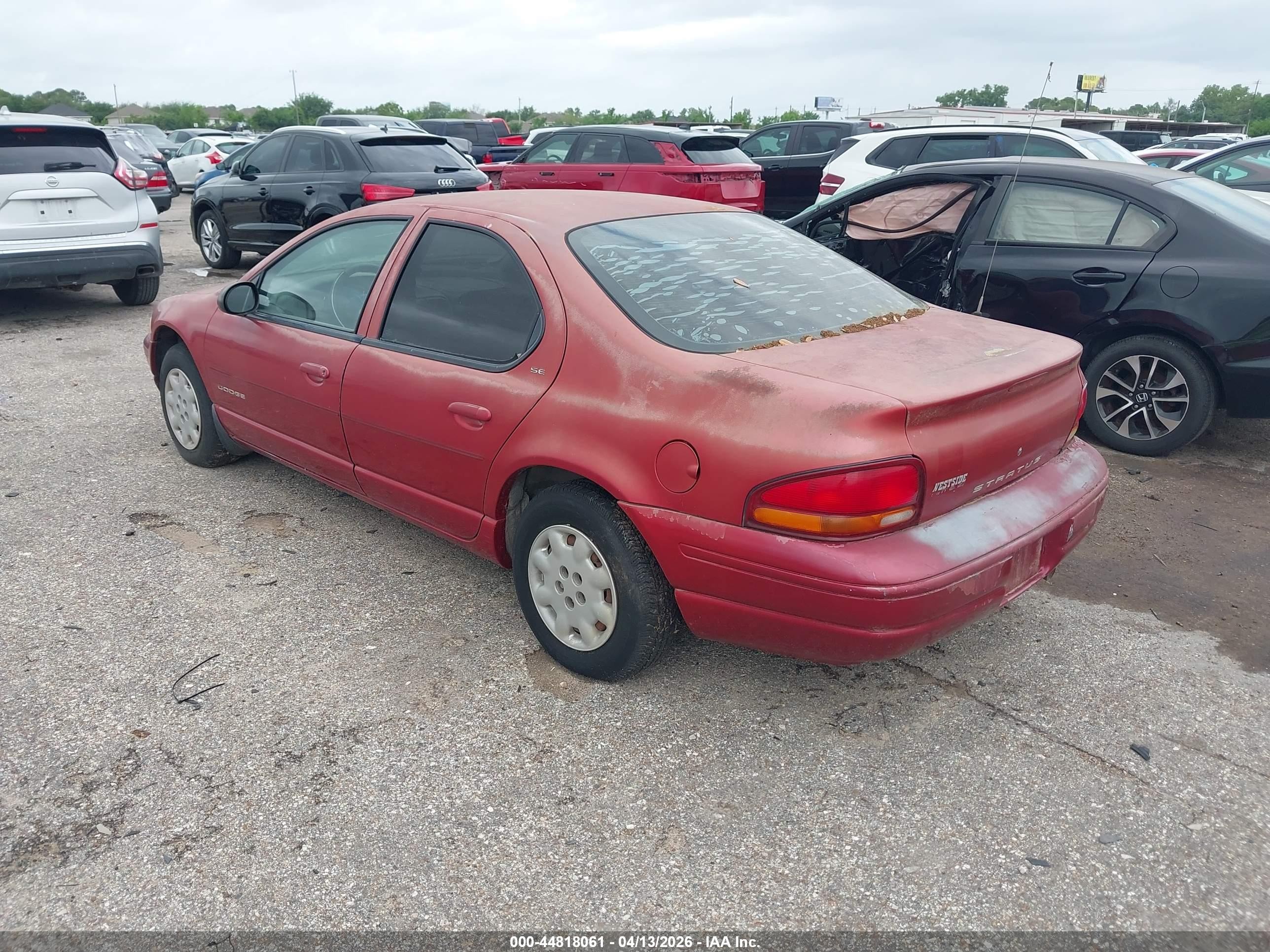 2000 Dodge Stratus Se Красный vin: 1B3EJ46X2YN149511