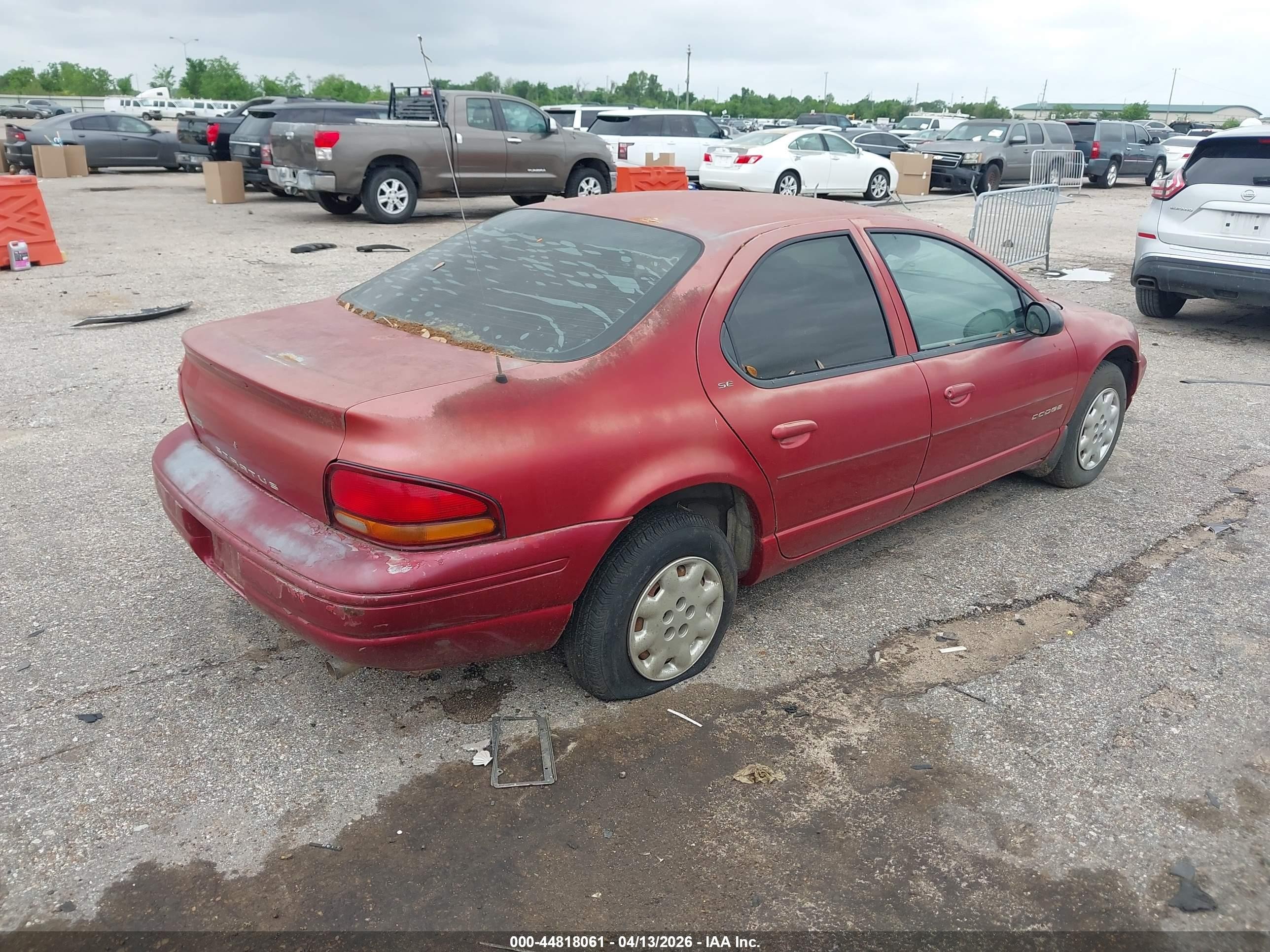 2000 Dodge Stratus Se Красный vin: 1B3EJ46X2YN149511