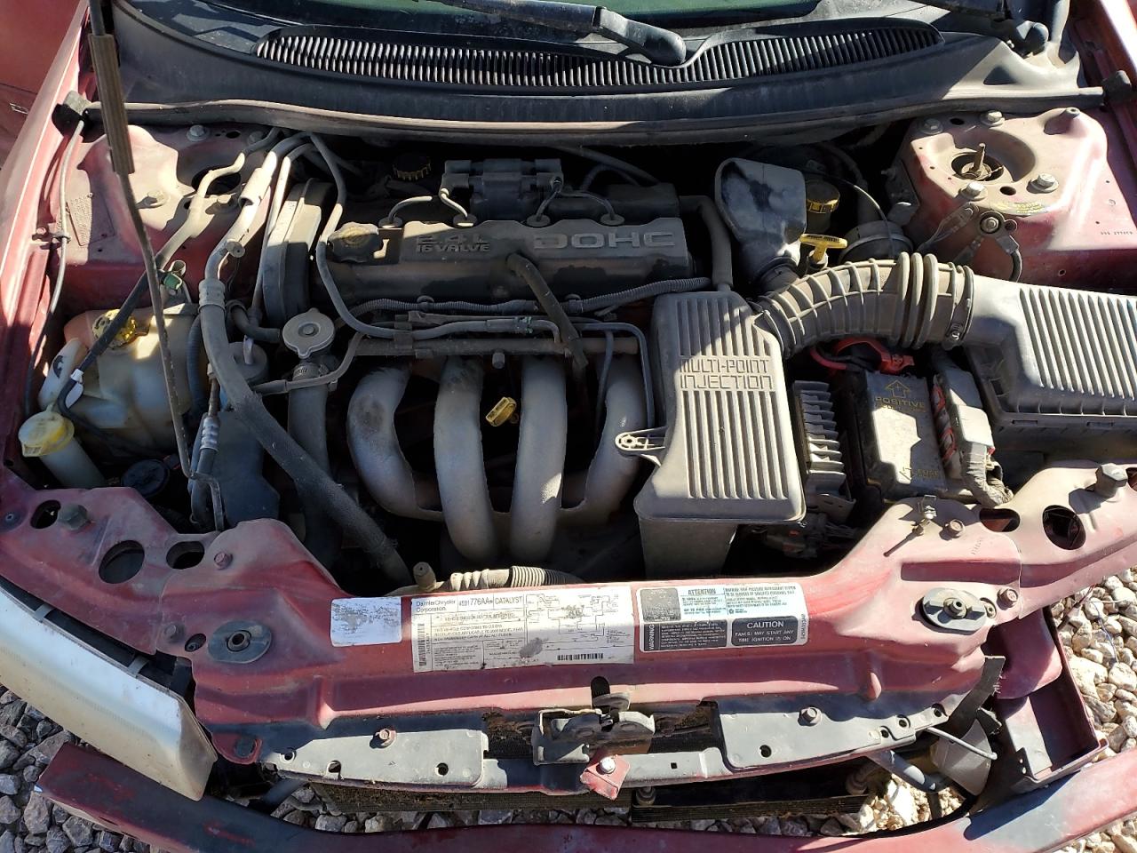 2000 Dodge Stratus Se Red vin: 1B3EJ46X4YN177410